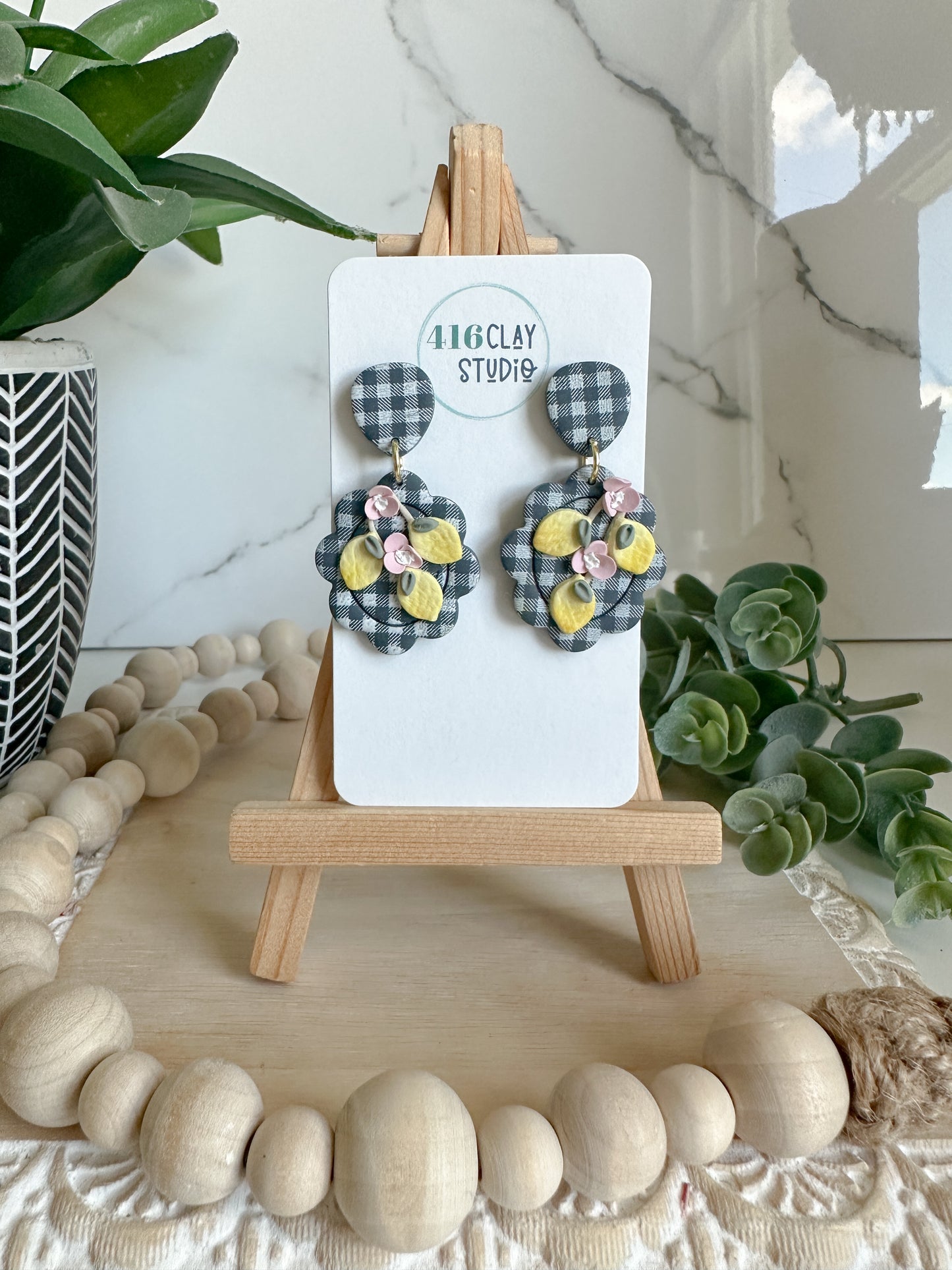 Lemon Picnic Earrings