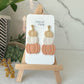 Stacked Pumpkin Earrings (2 color options)