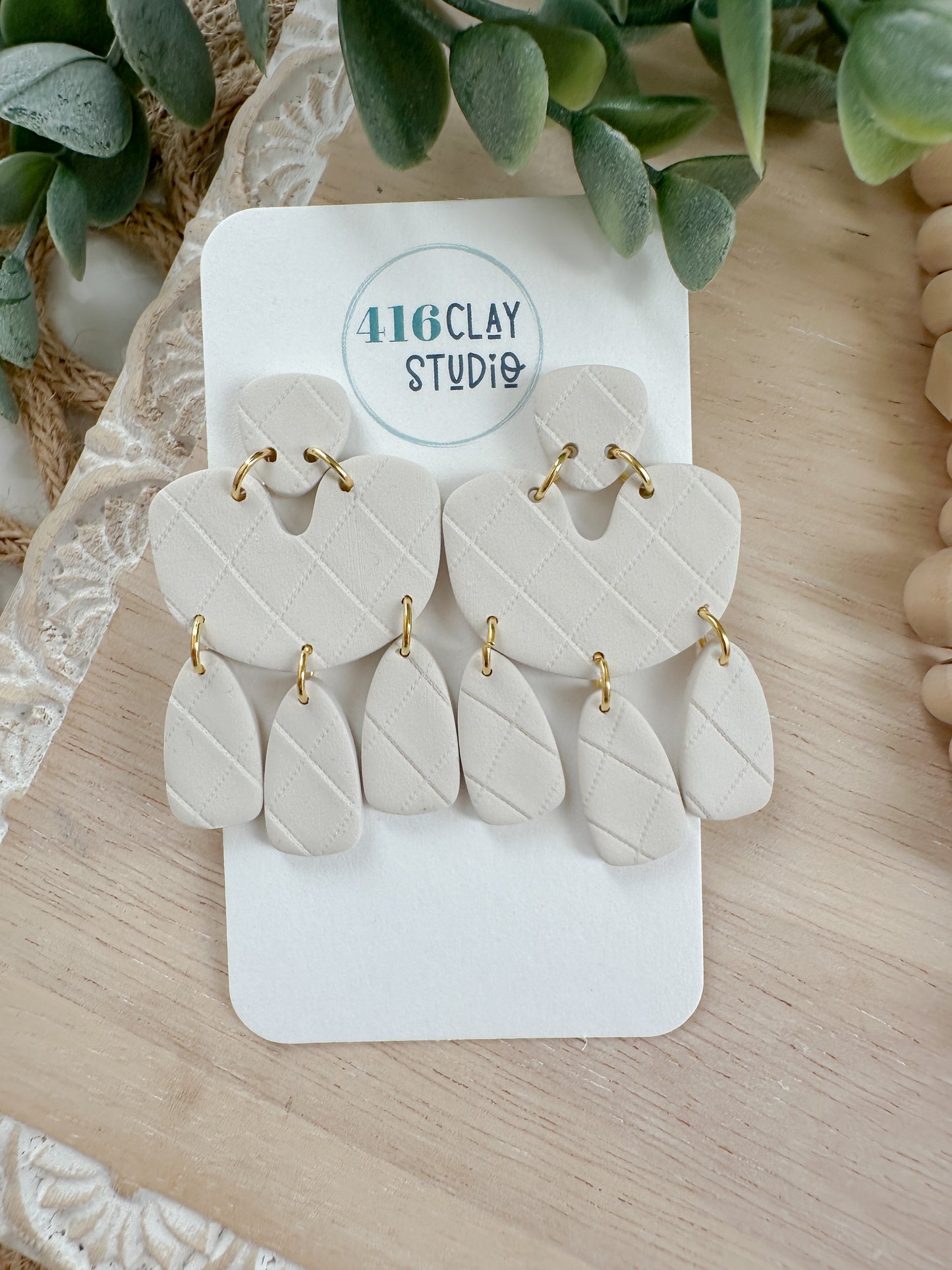 Neutral Dangle Earrings
