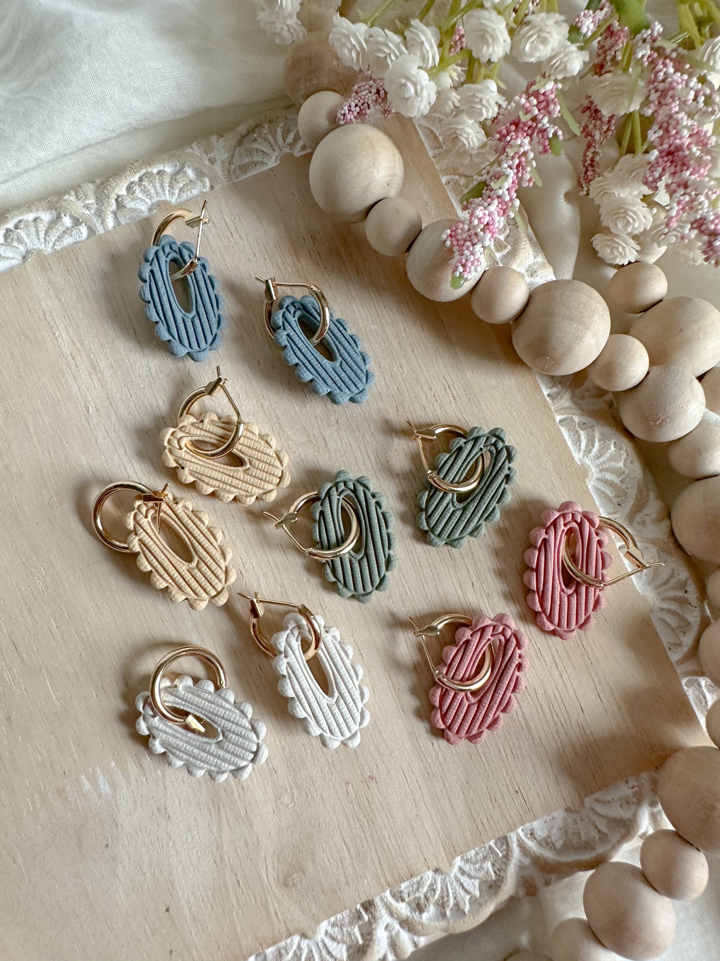 Boho Spring Charm Earrings (five color options)