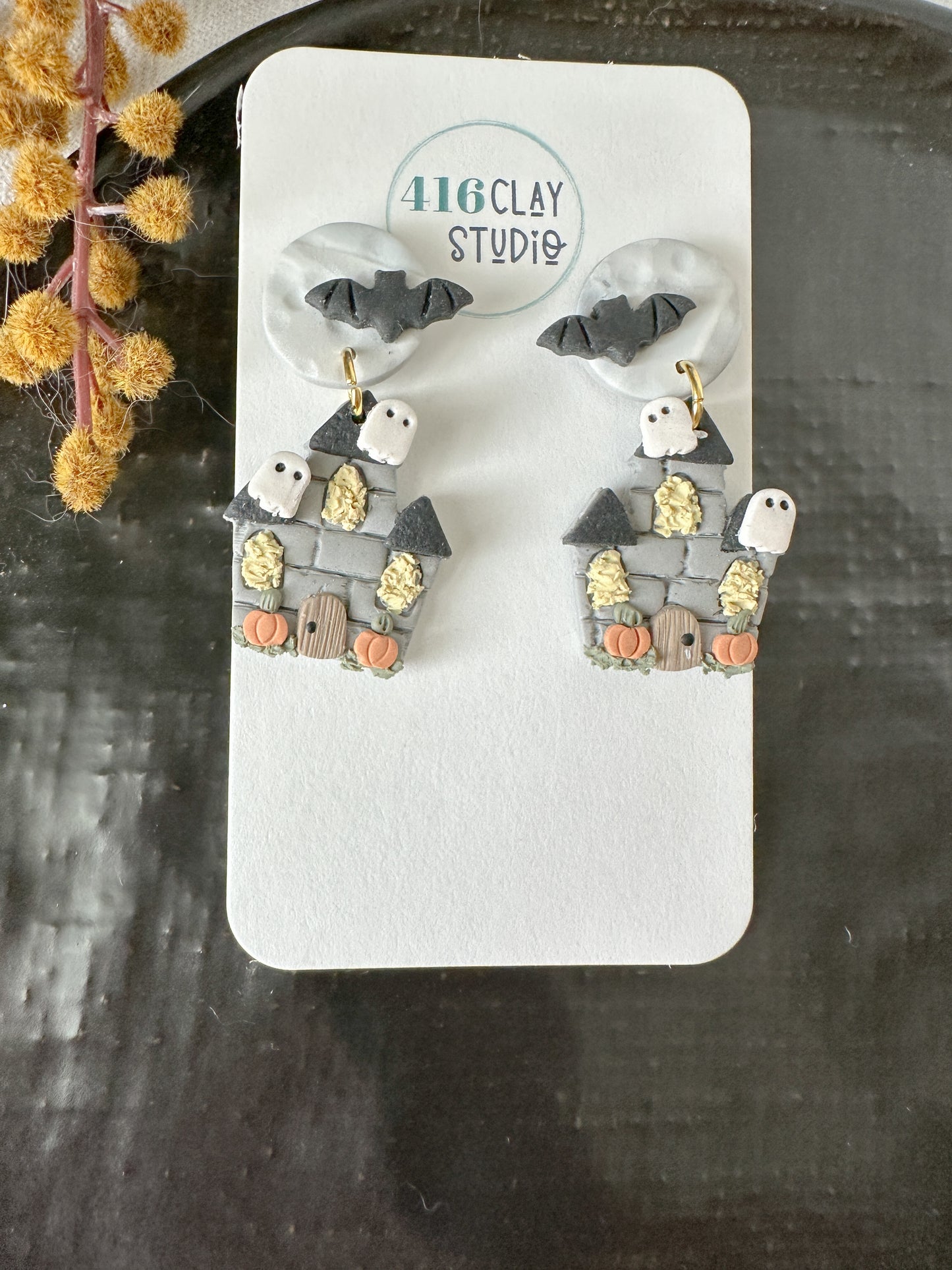 Spooky House Earrings