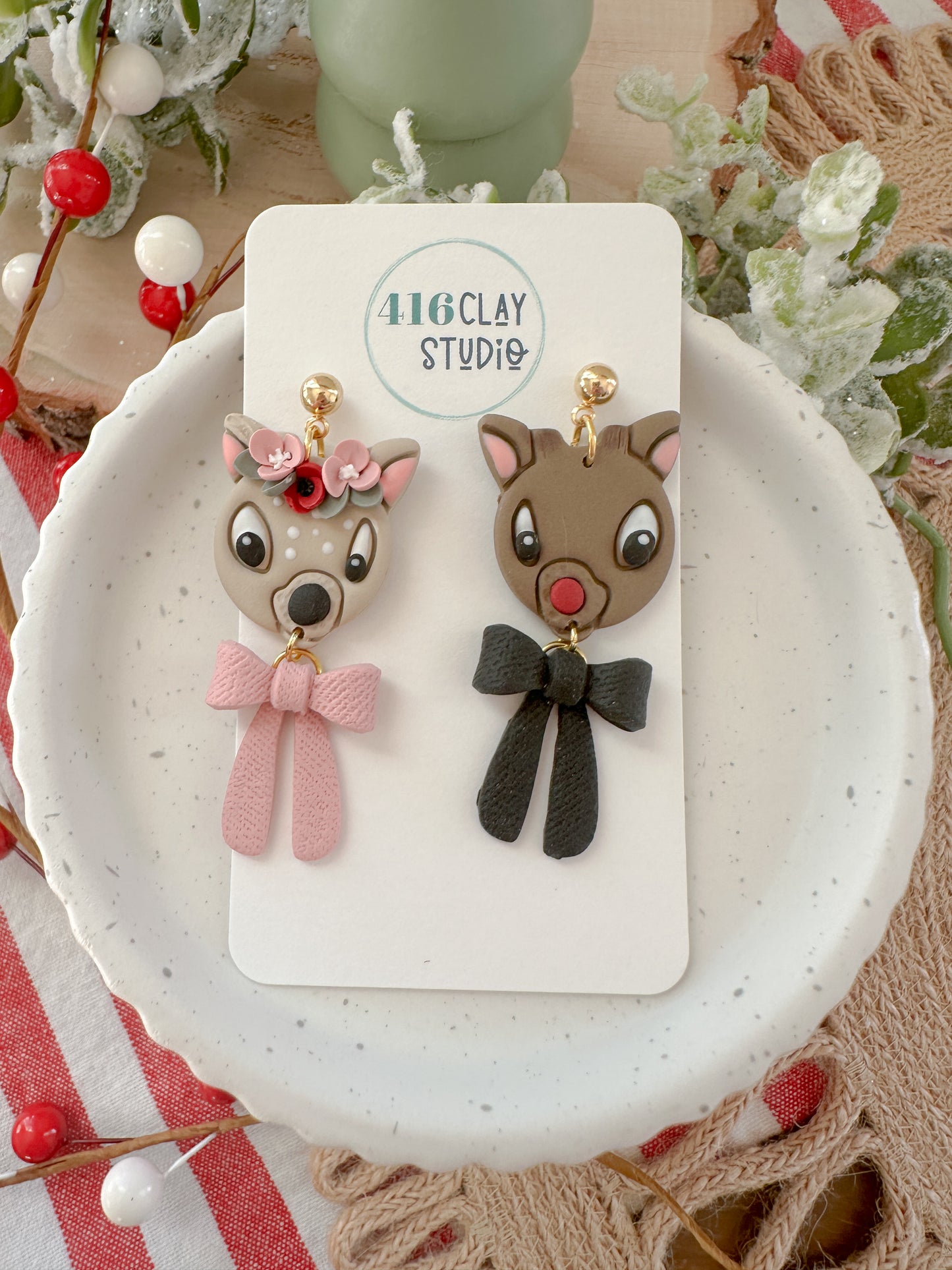 Claymation Sweetheart Earrings