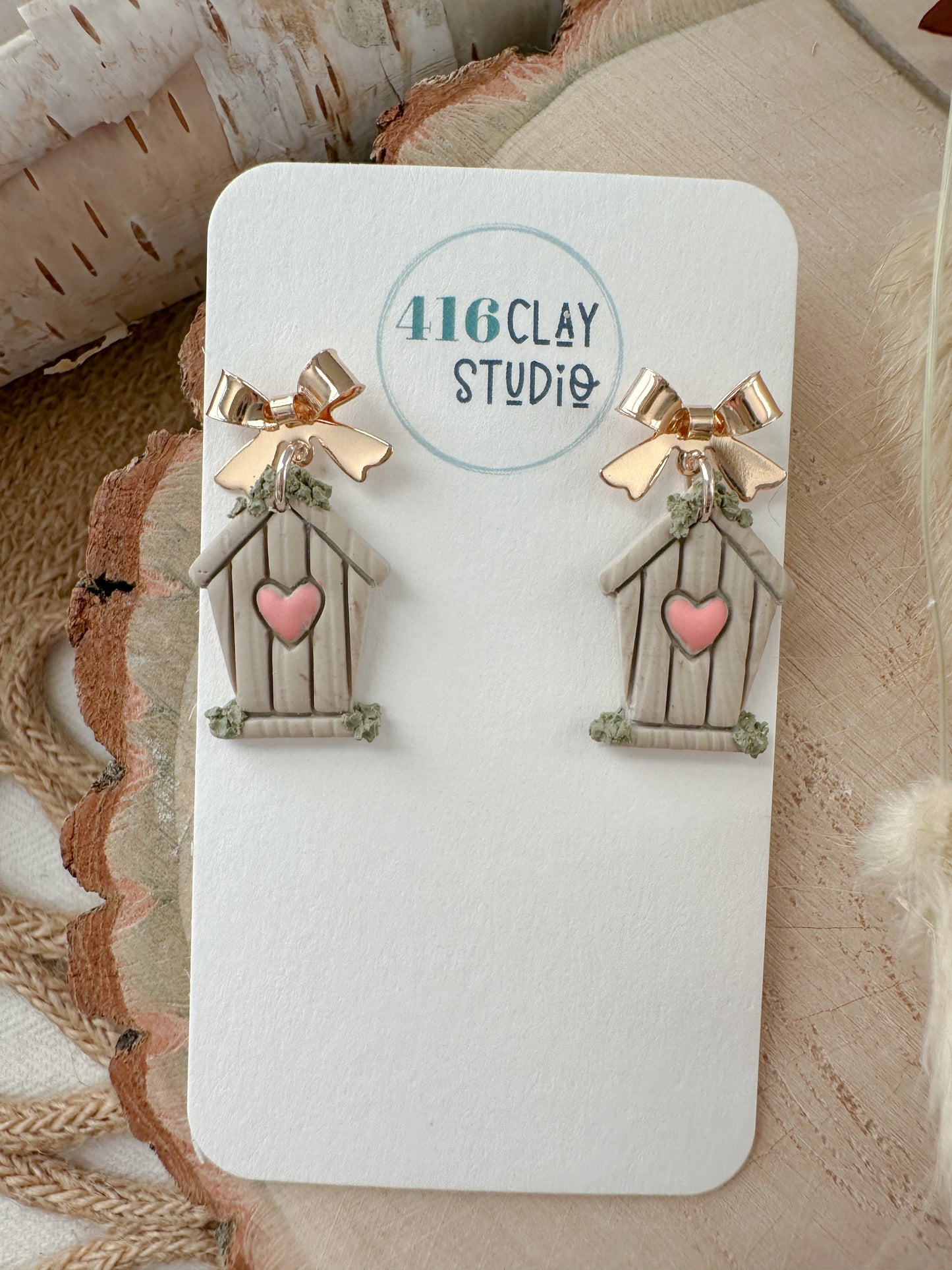 Birdhouse Earrings