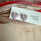 Sparkly Heart Stud Earrings