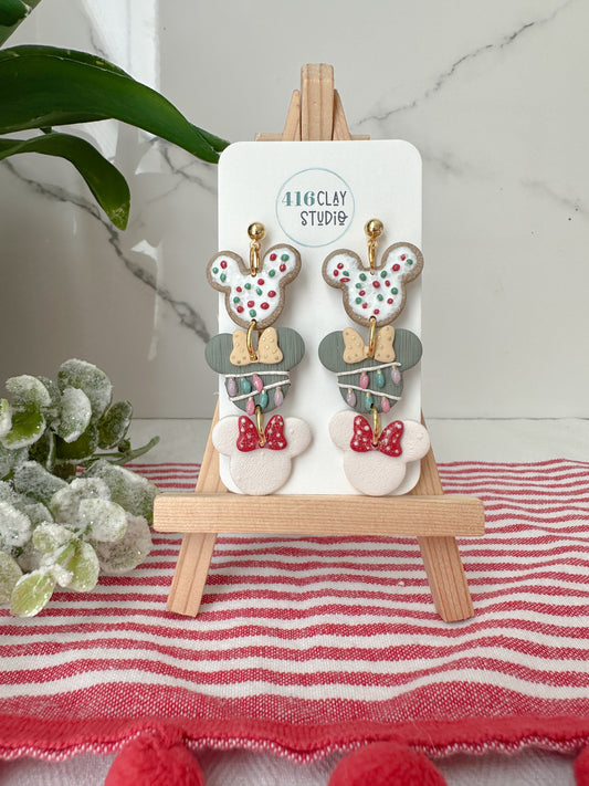 Holiday Mouse Magic Earrings