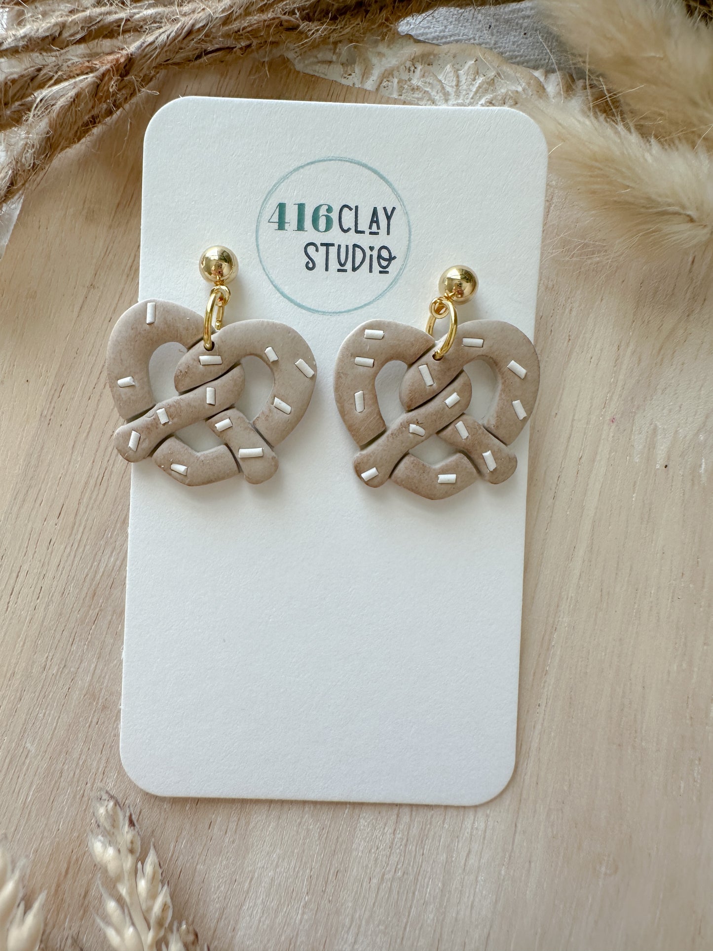 Pretzel Earrings