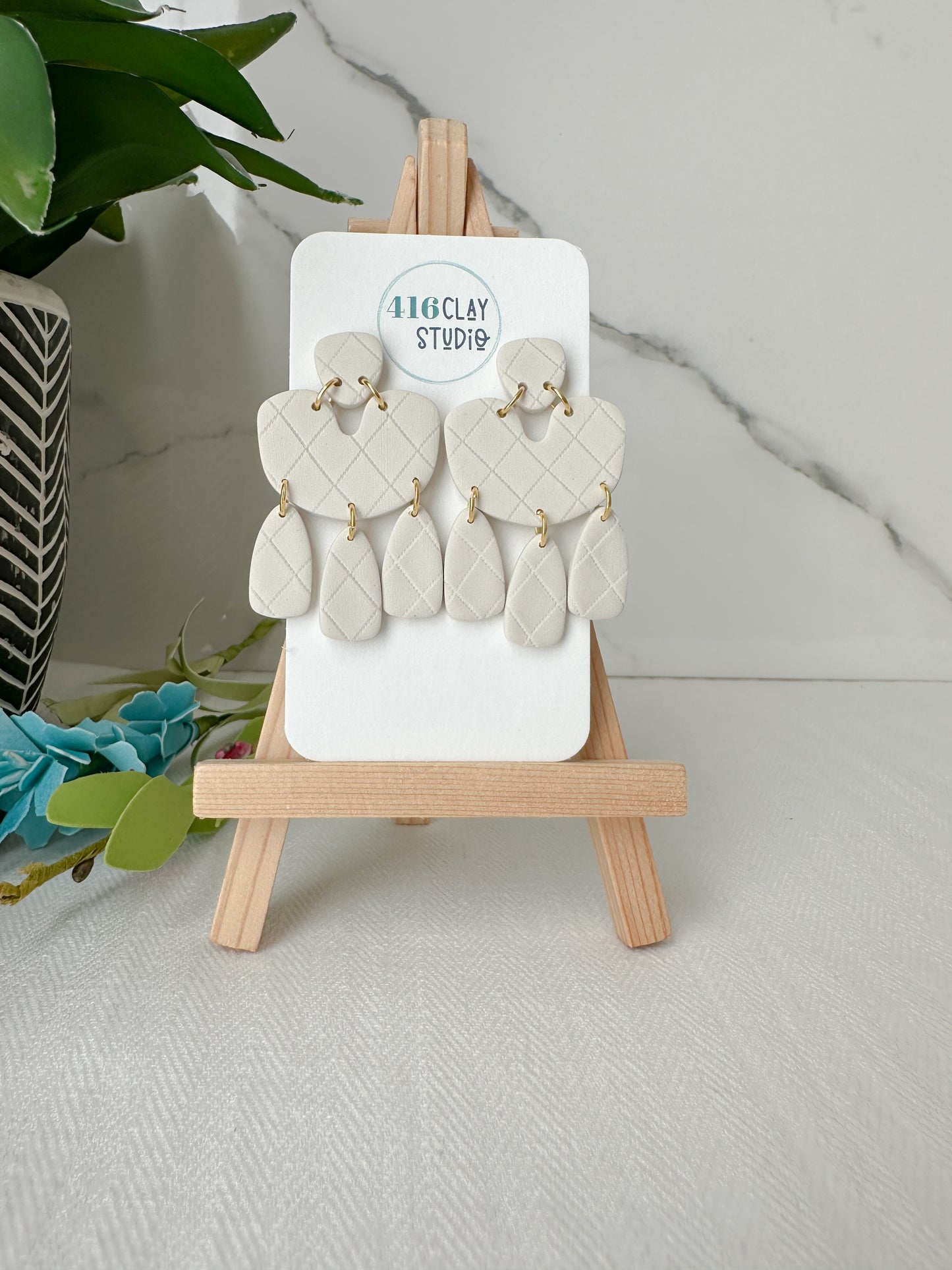 Neutral Dangle Earrings