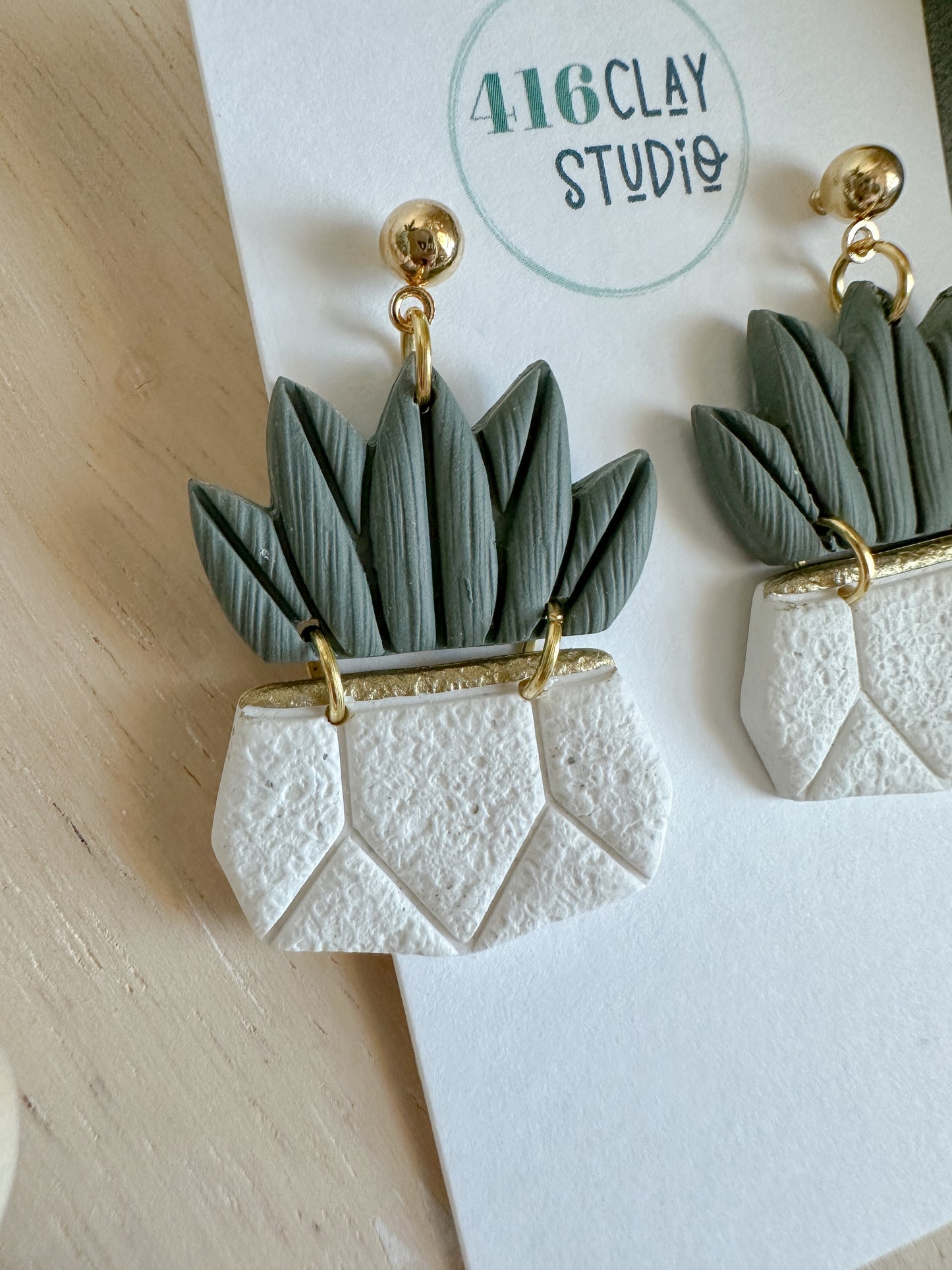 Succulent Earrings