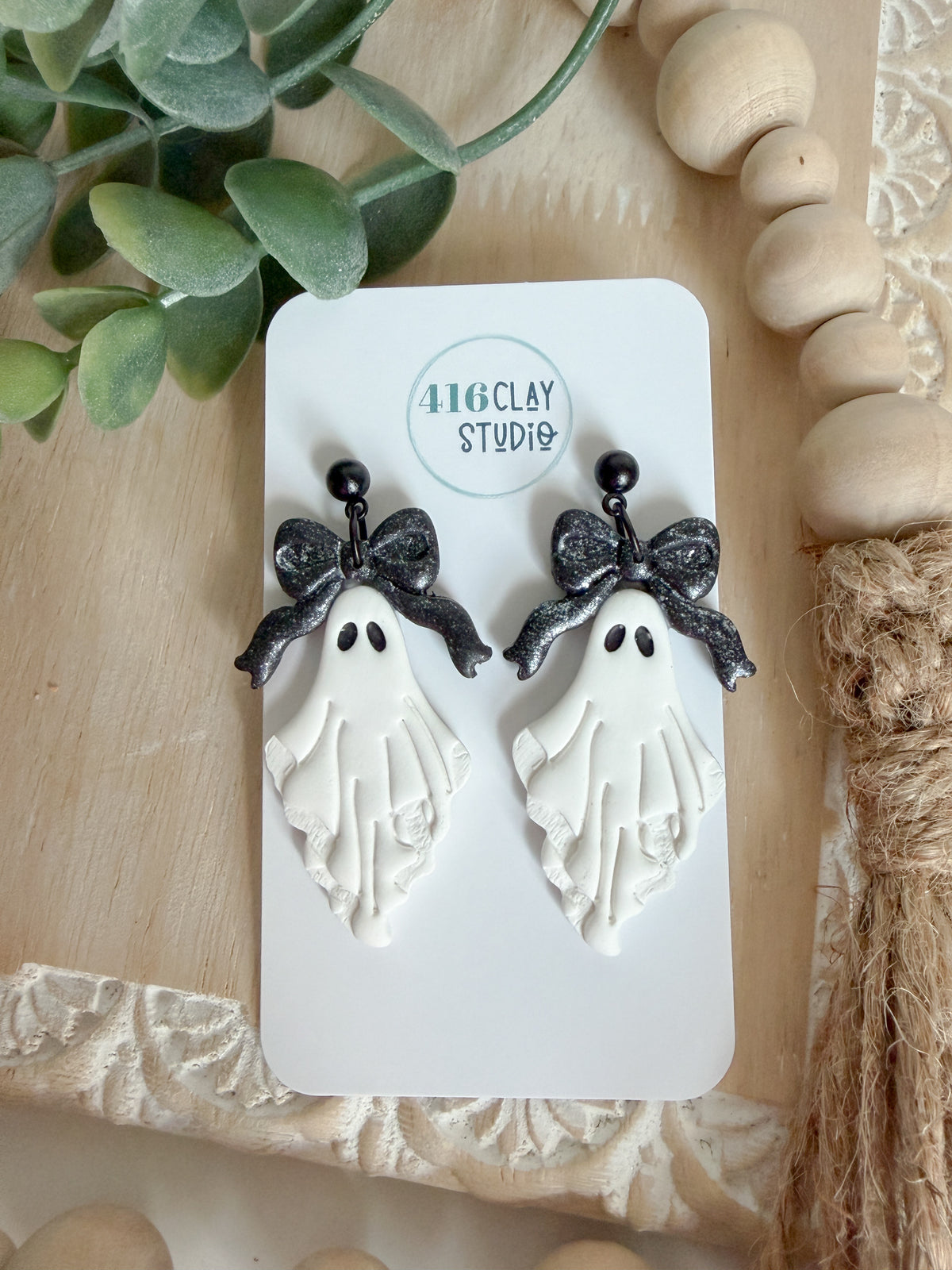 Draped Ghost Earrings