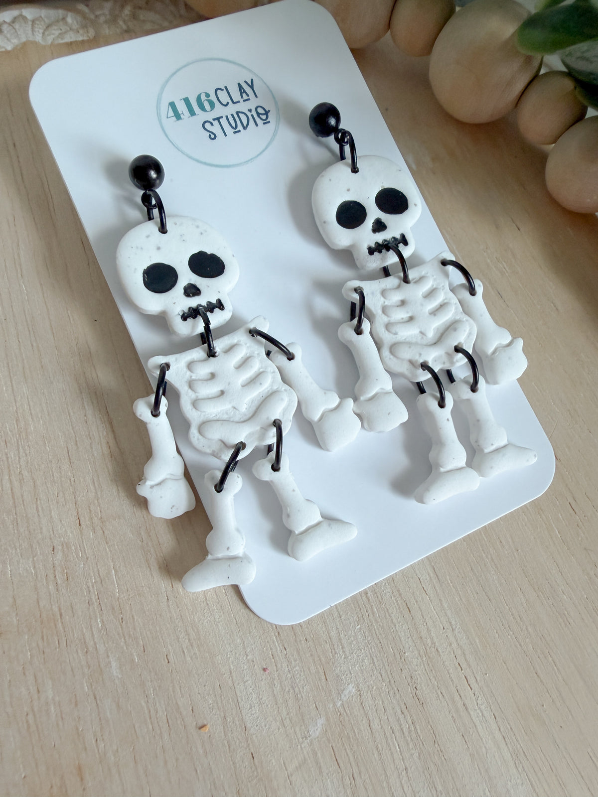 Spooky Scary Skeleton Earrings