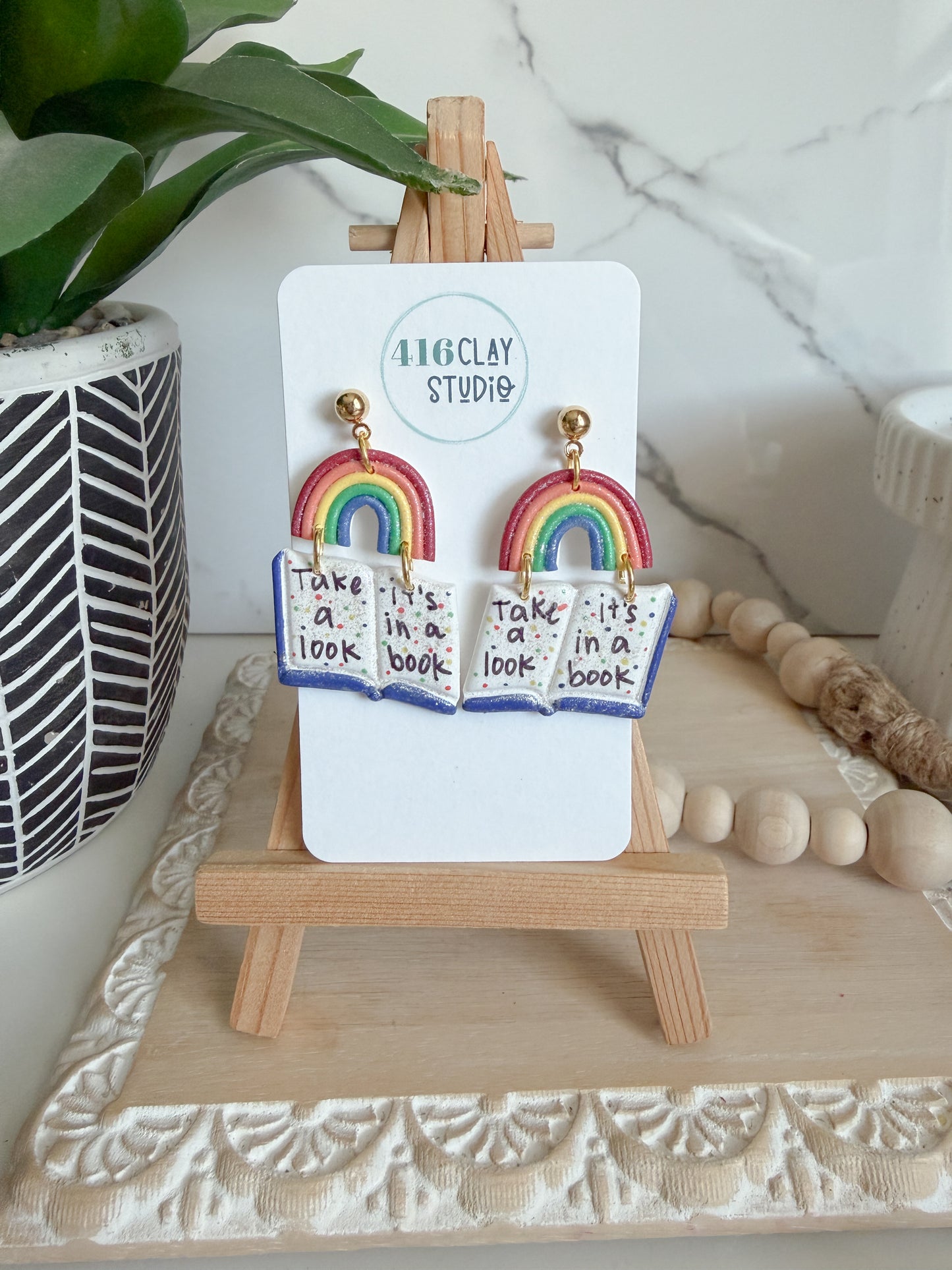 Let's Read Earrings