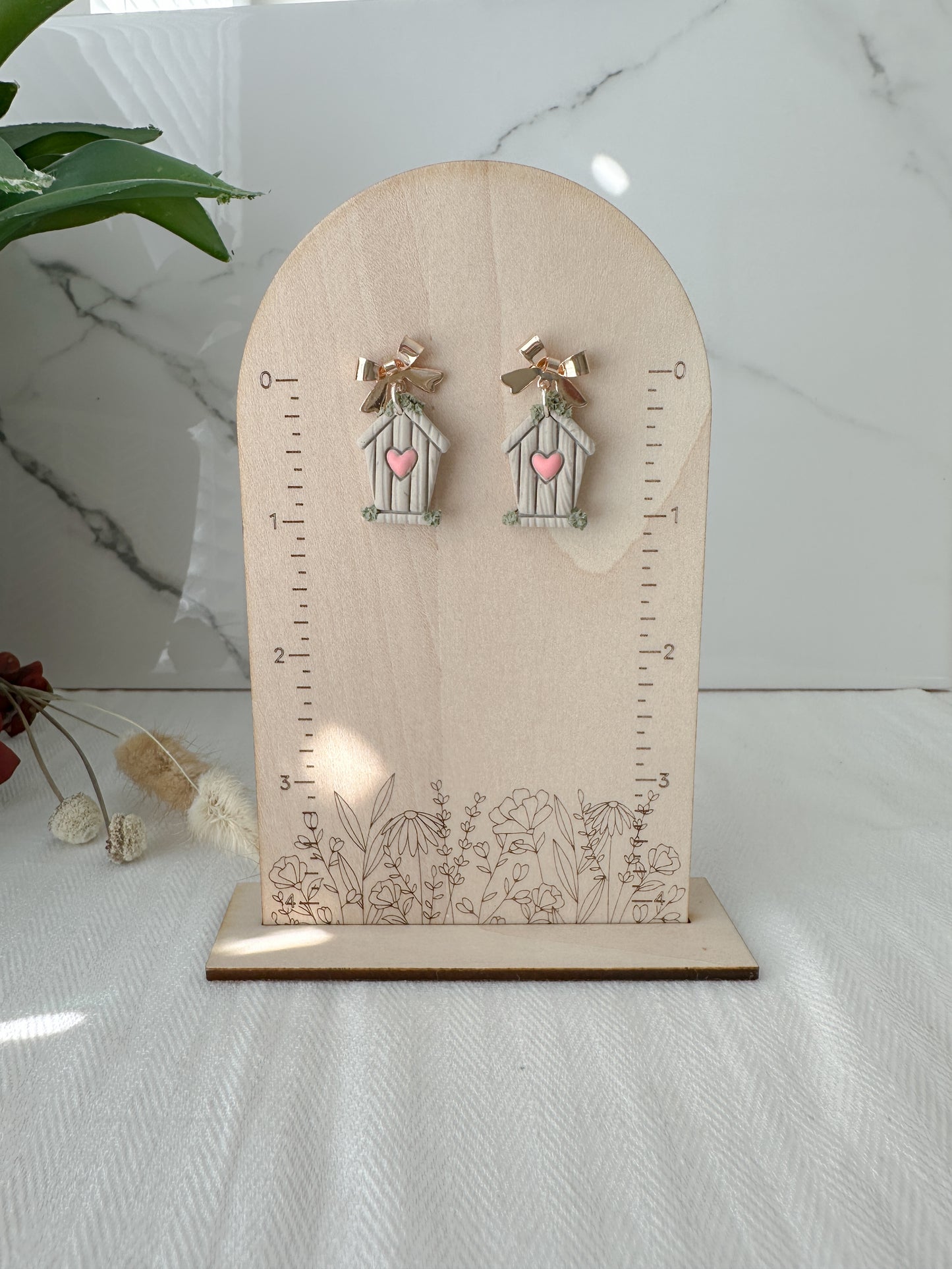 Birdhouse Earrings