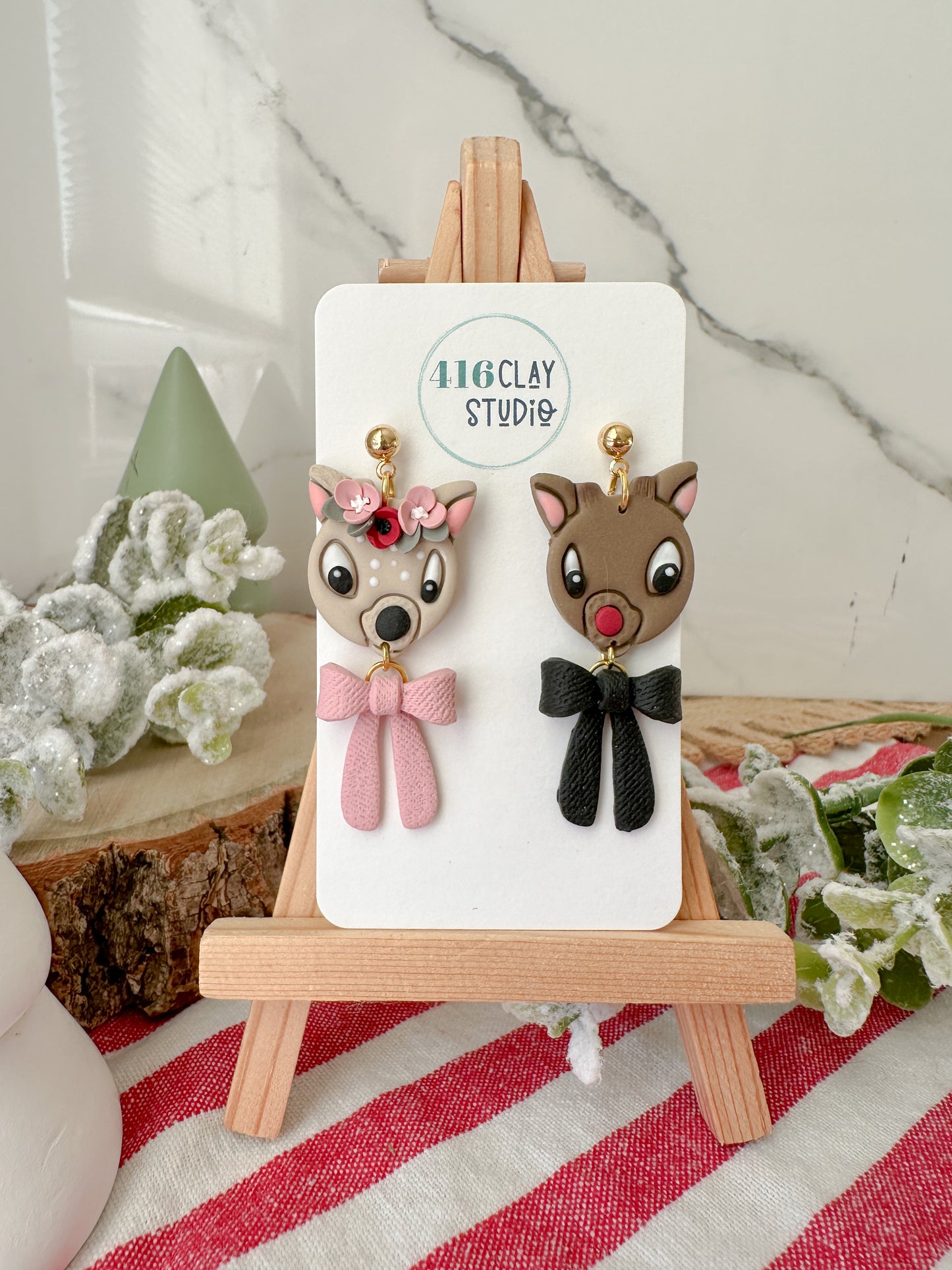 Claymation Sweetheart Earrings