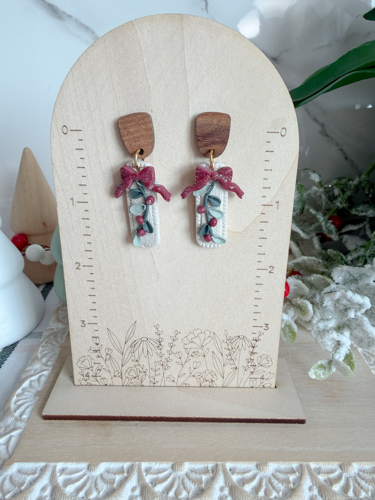 Mistletoe Earrings