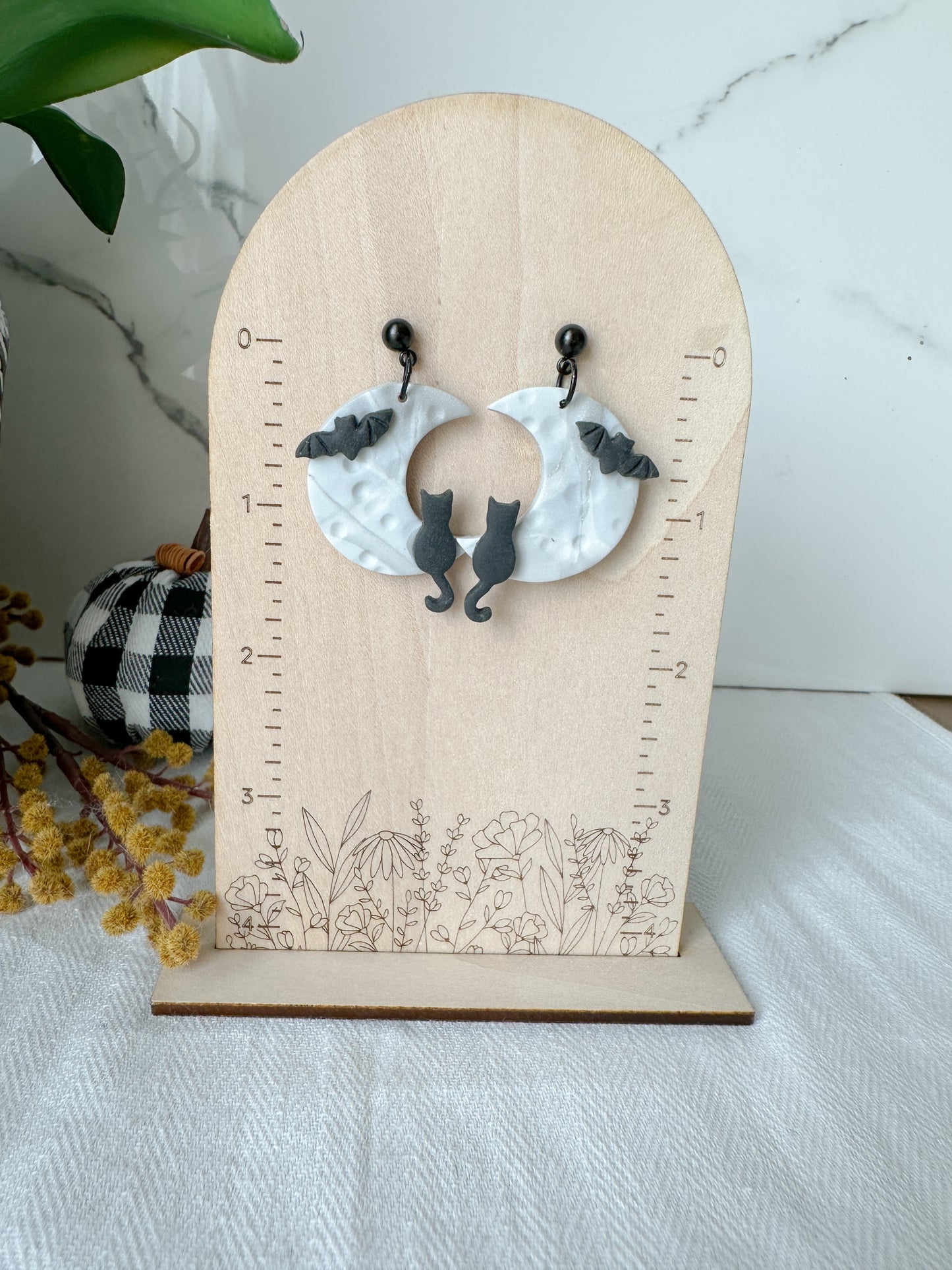 Halloween Night Moon Earrings