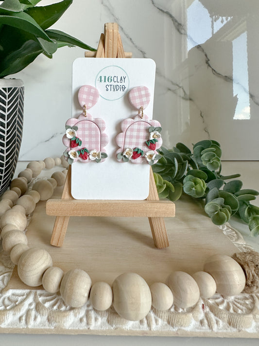 Strawberry Picnic Earrings