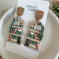Tall Open Bookshelf Earrings
