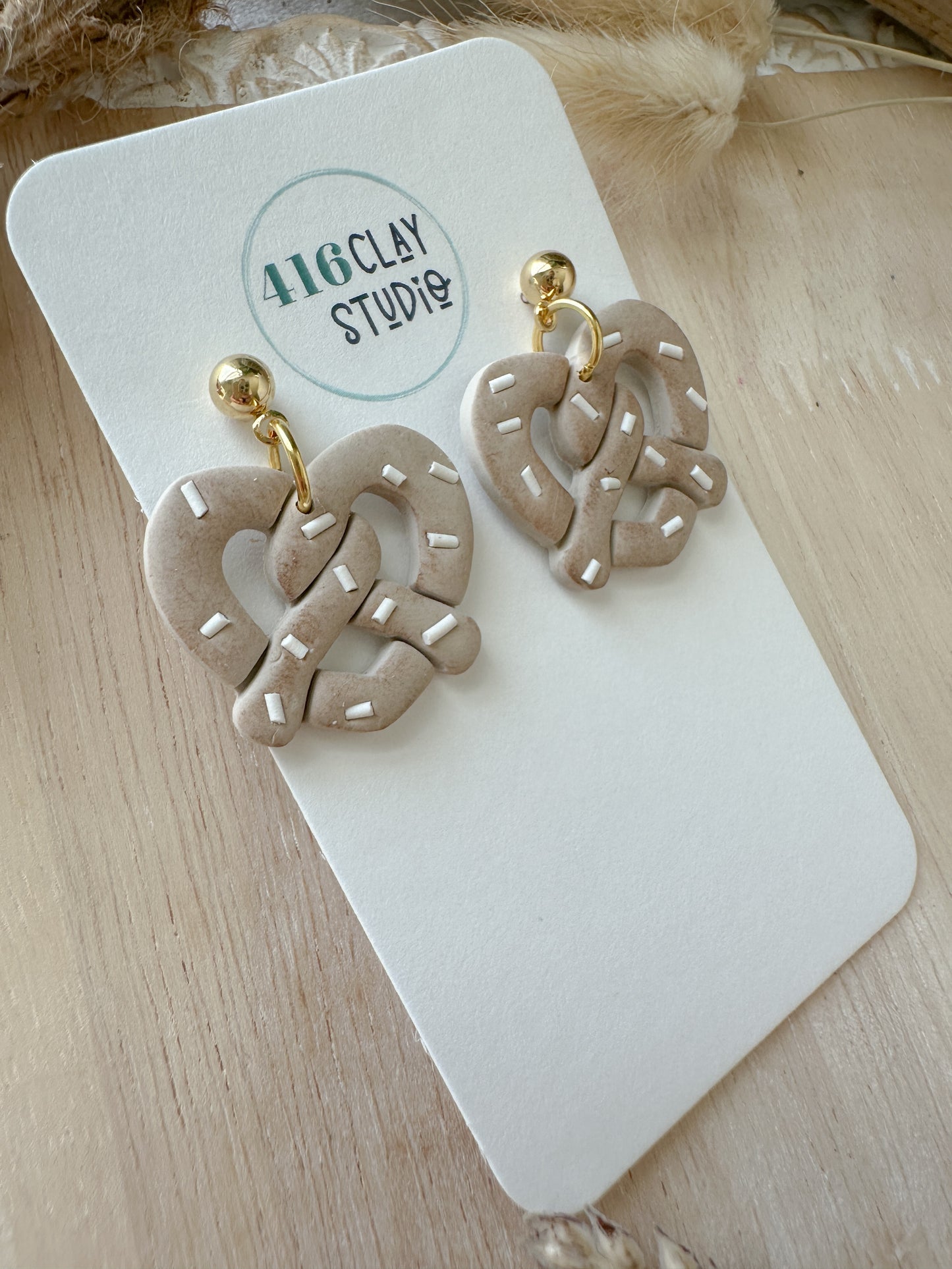 Pretzel Earrings