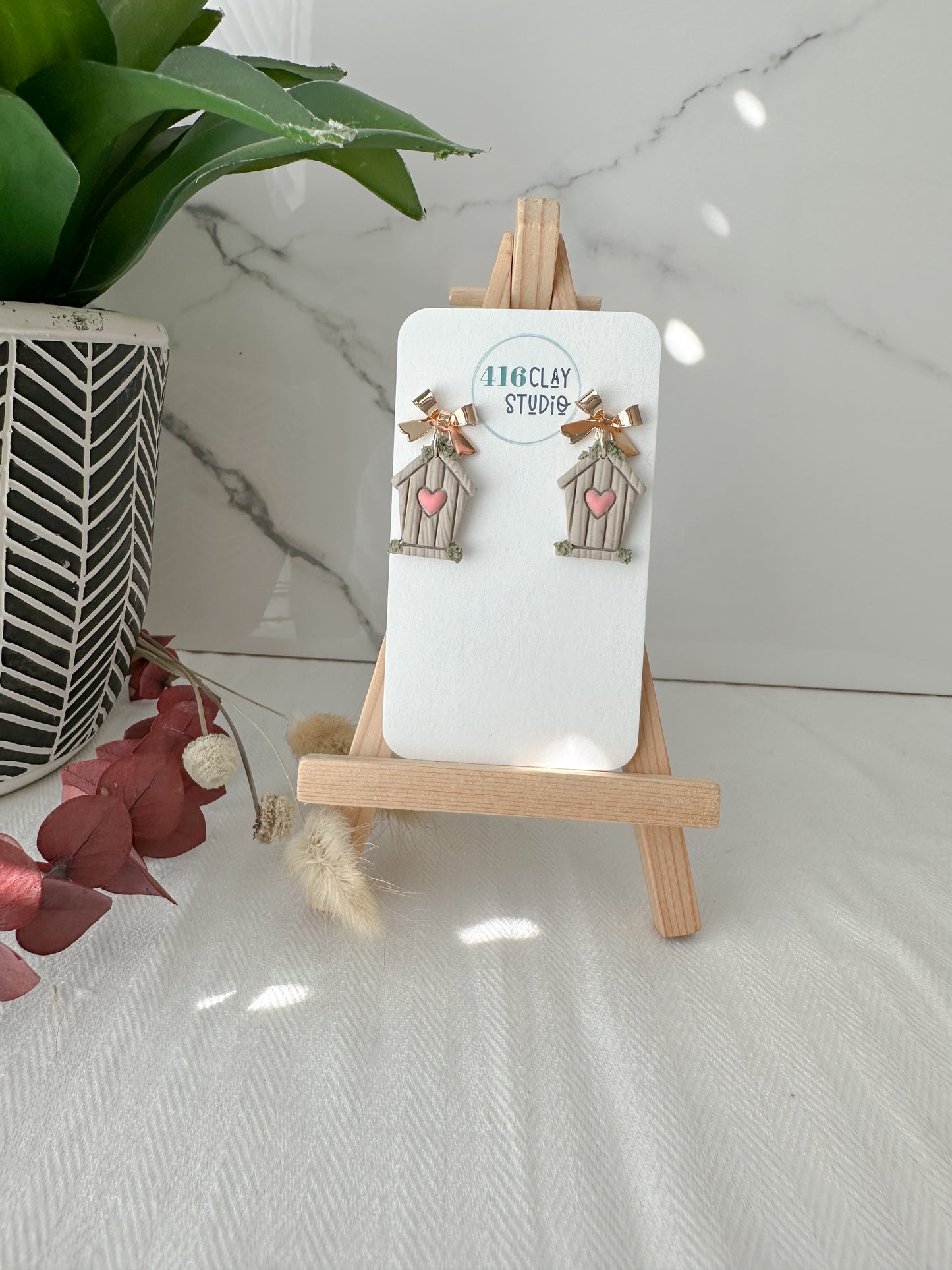 Birdhouse Earrings