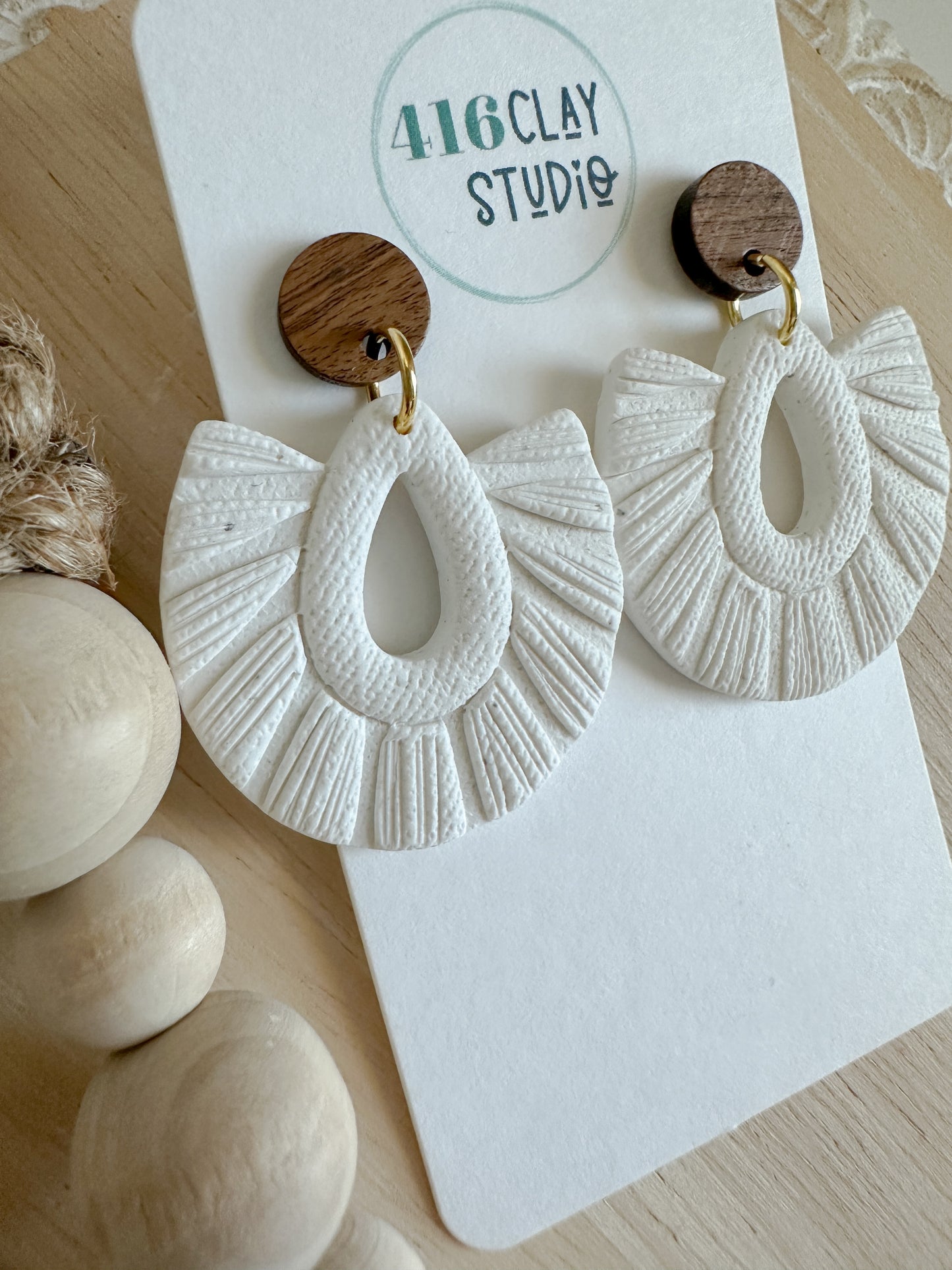 Faux Macramé  Earrings (two options)