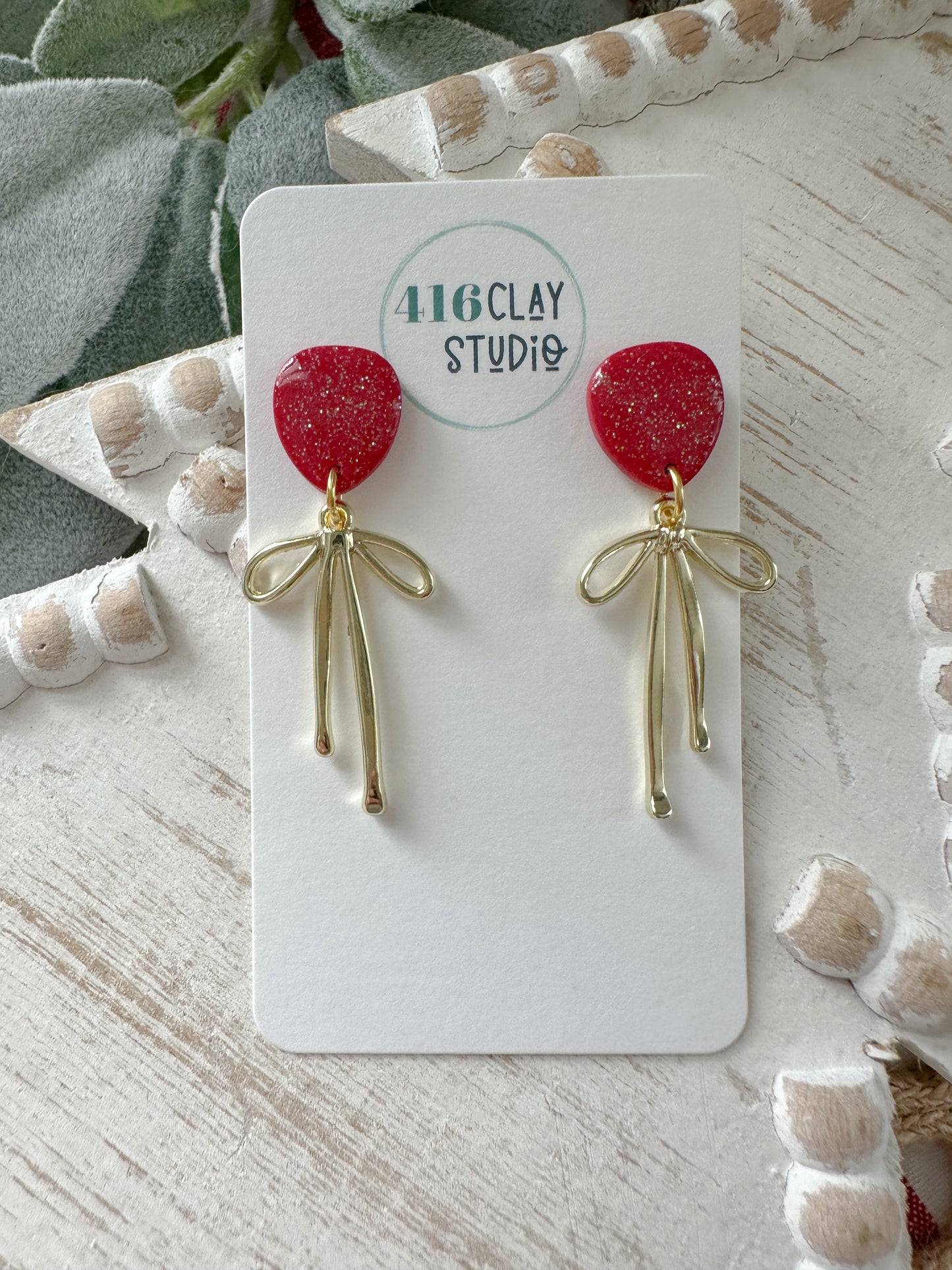 Festive Bow Earrings