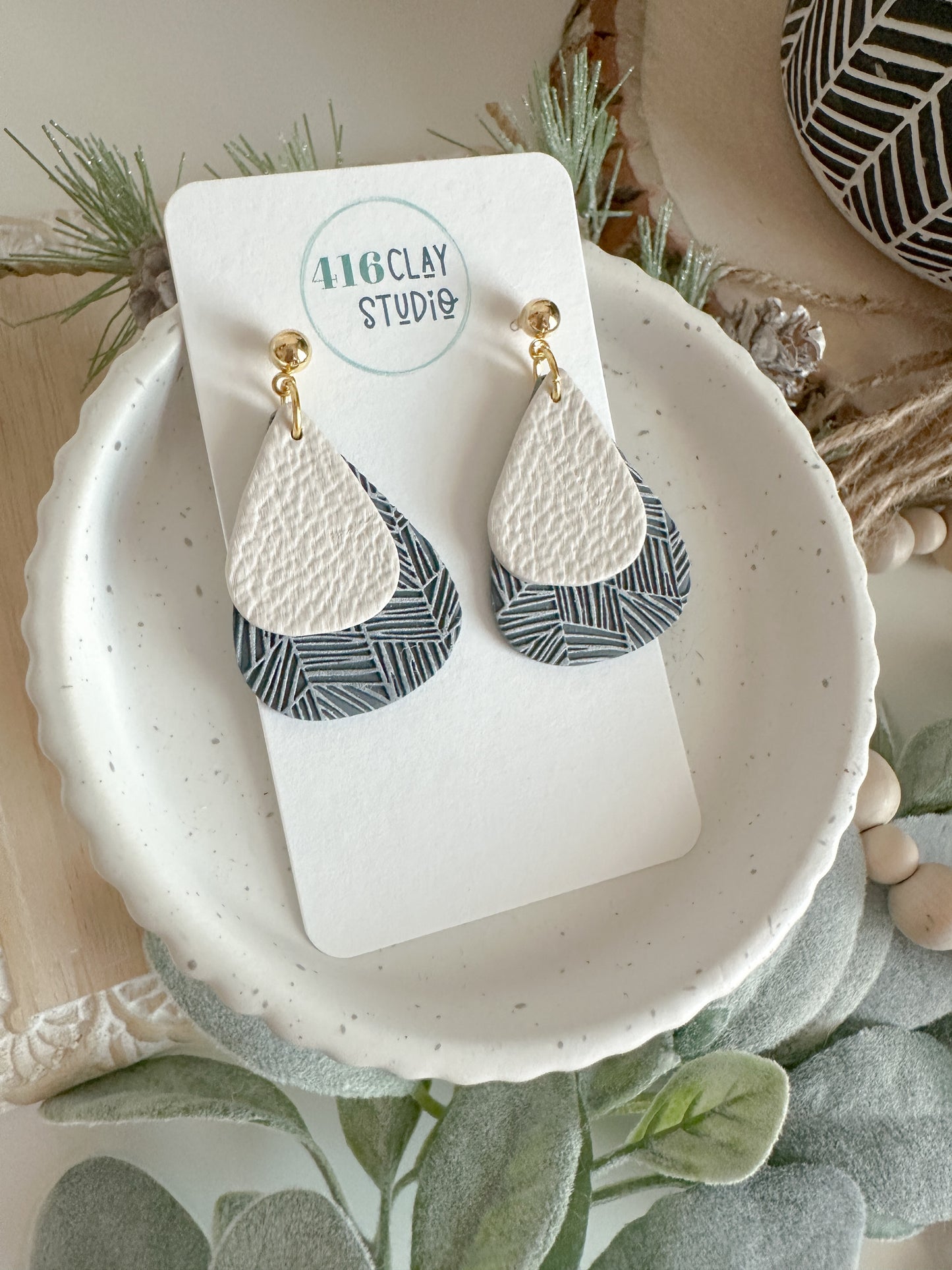 Layered Teardrop Earrings