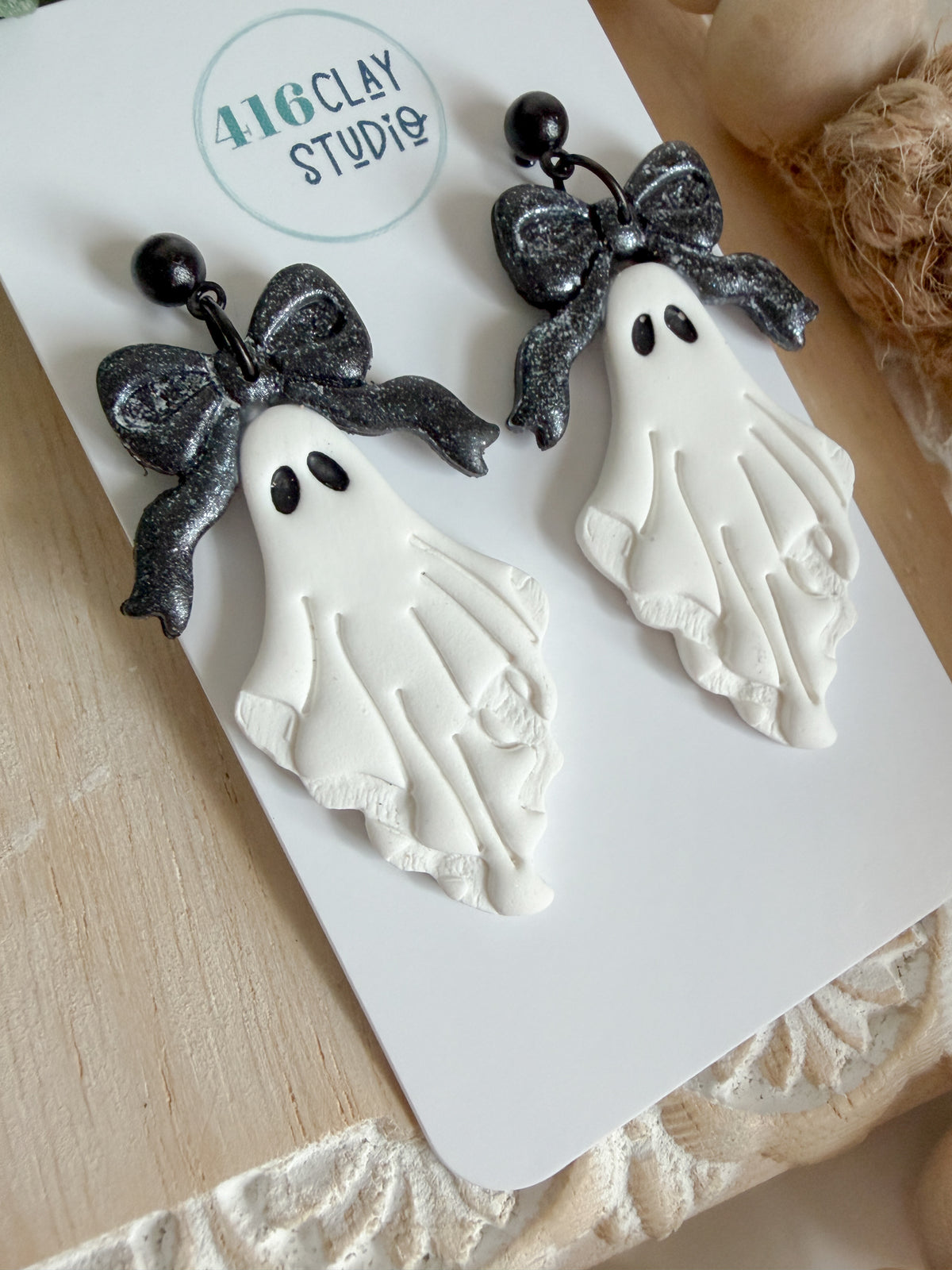 Draped Ghost Earrings