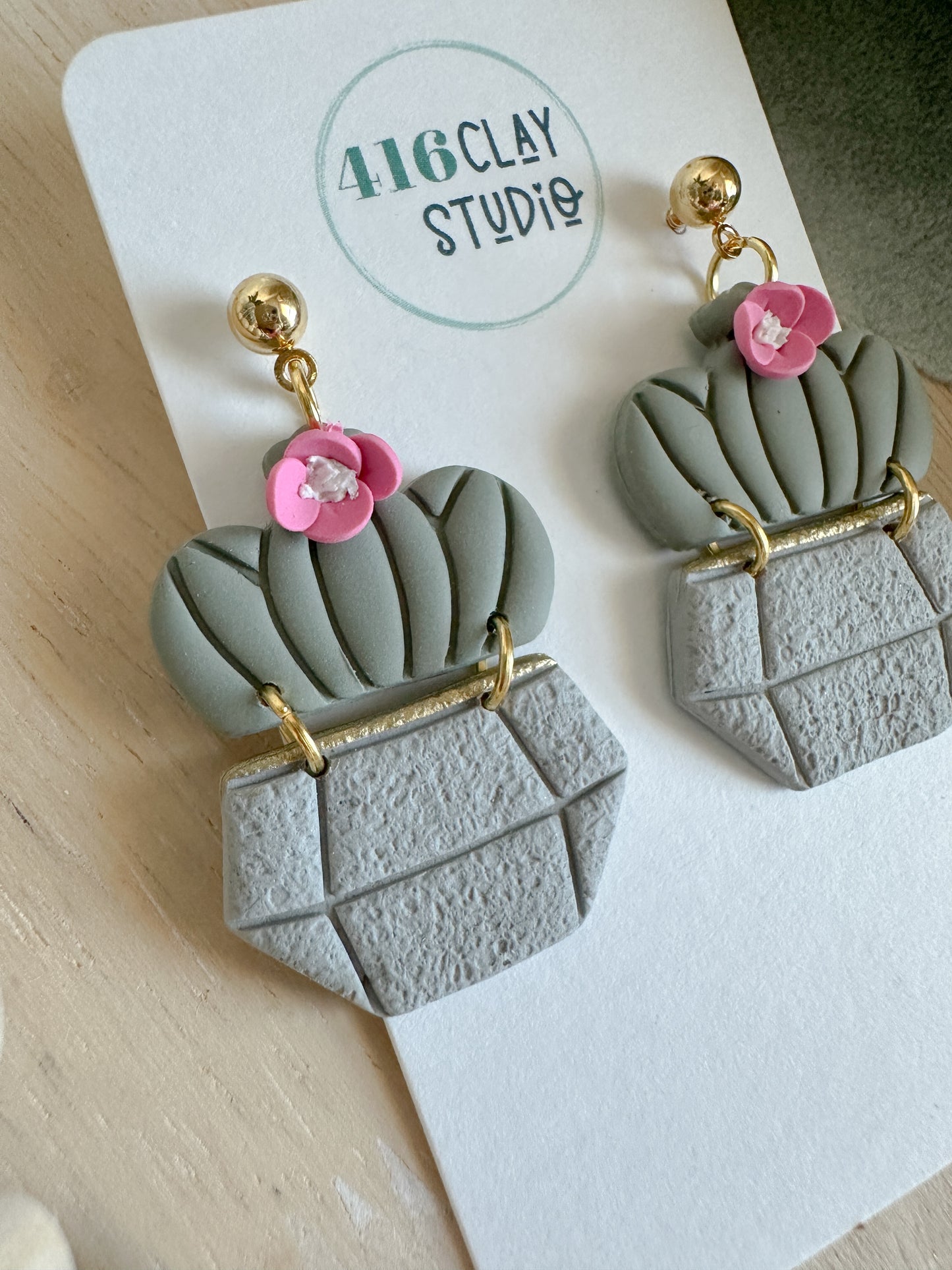 Barrel Cactus Earrings