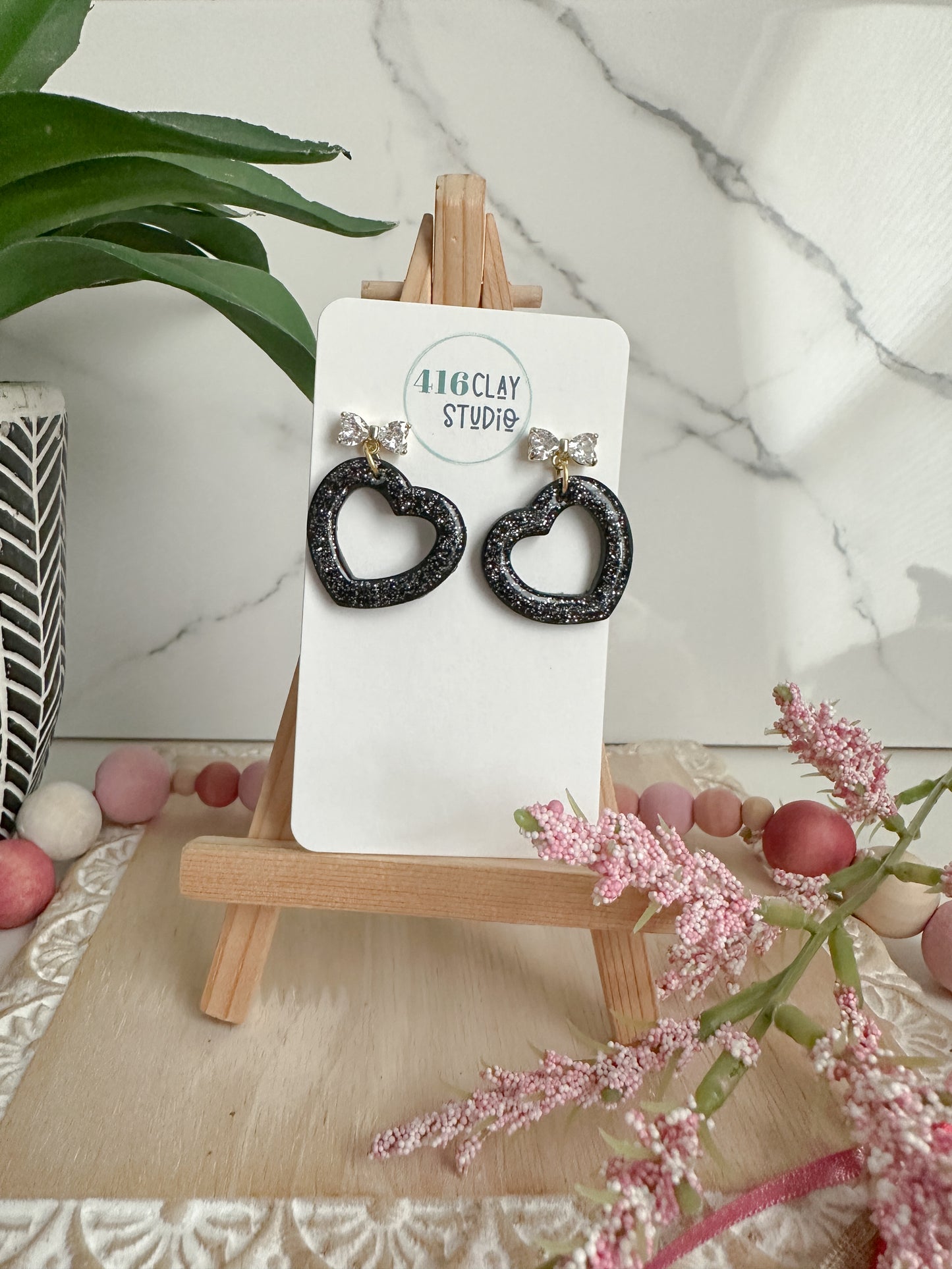 Hollow Heart Earrings