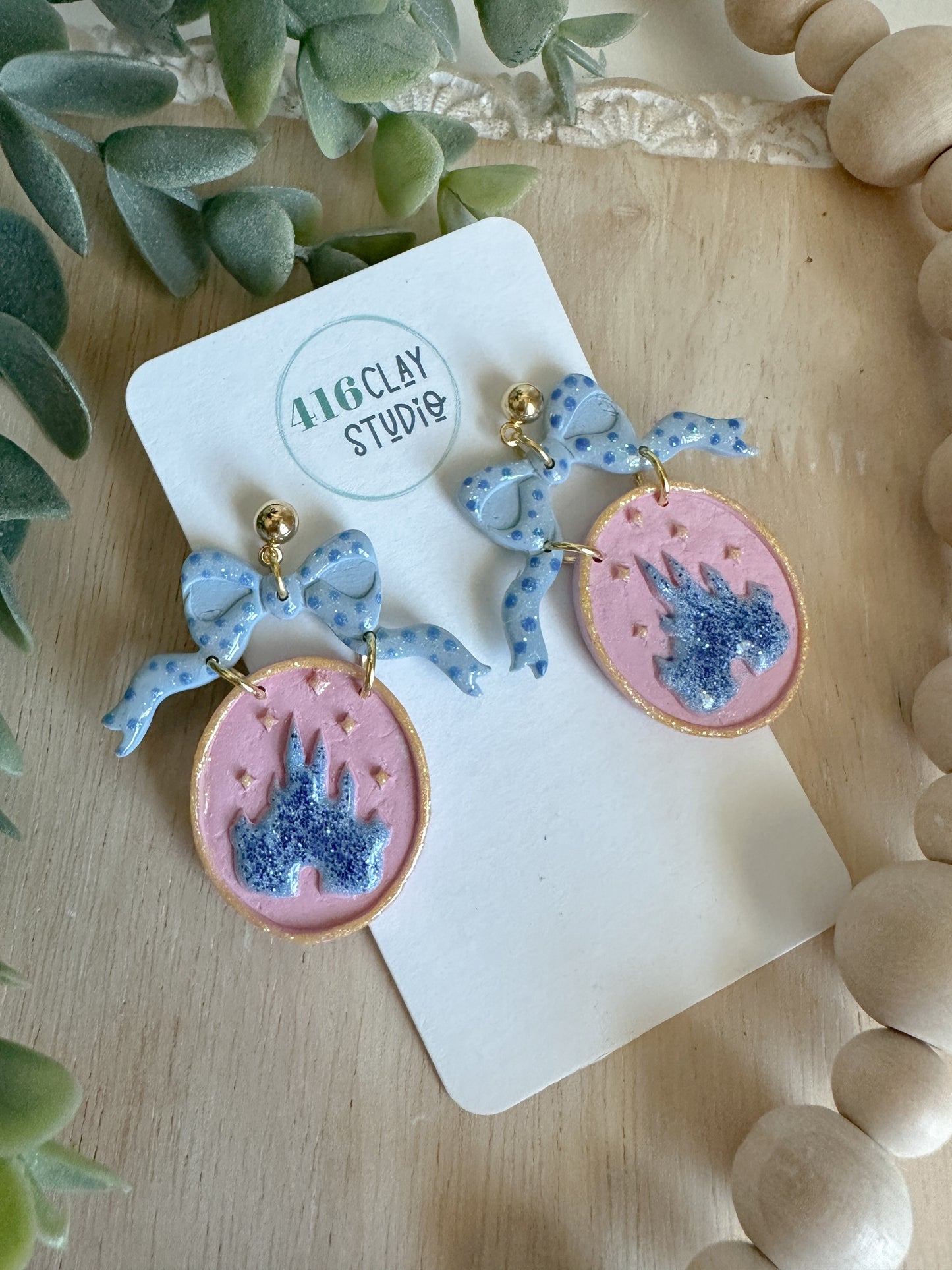 Sparkly Castle Earrings