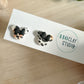 Safari Mouse Ear Stud Earrings