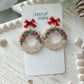 Christmas Wreath Earrings