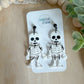 Spooky Scary Skeleton Earrings
