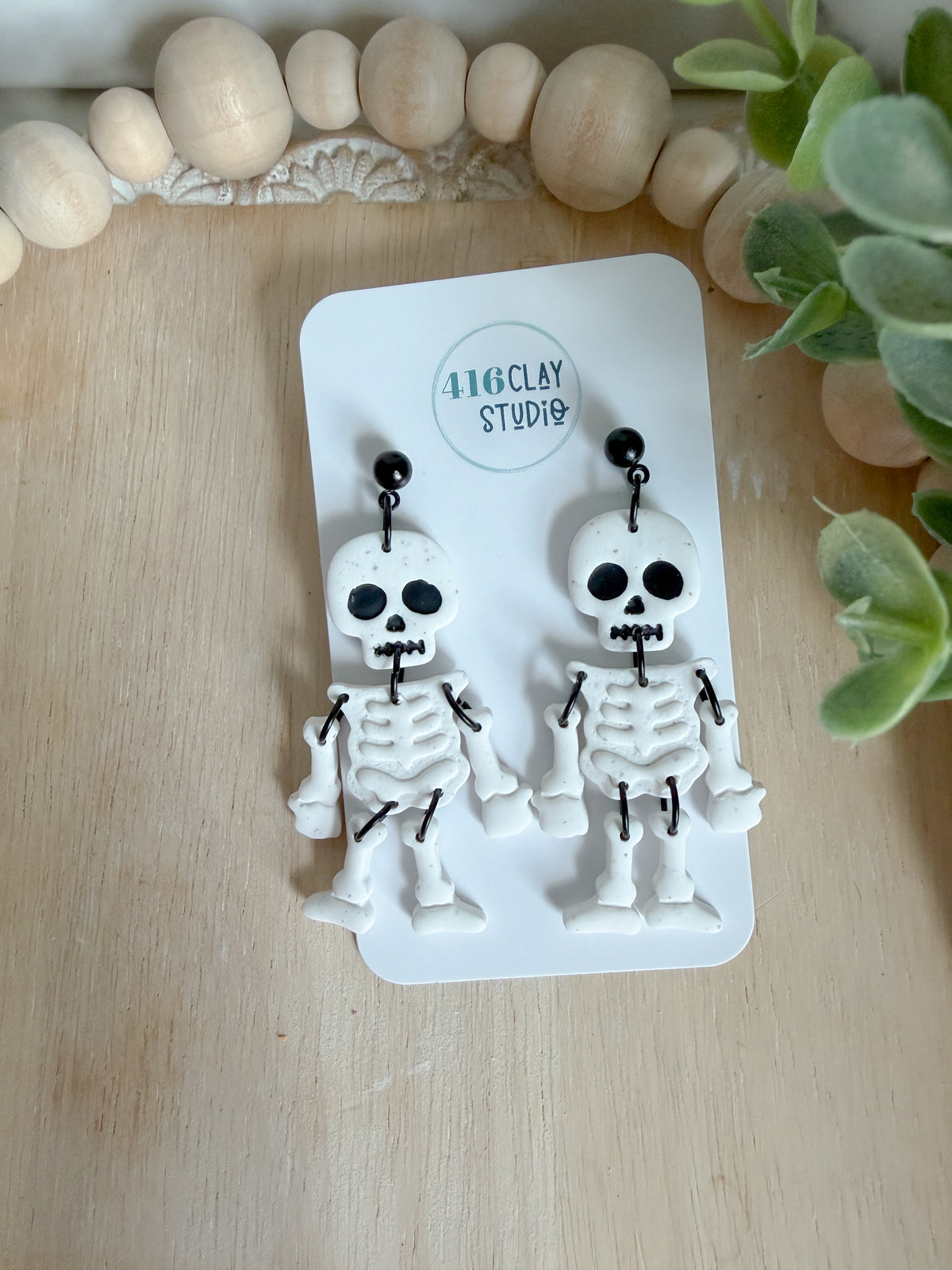 Spooky Scary Skeleton Earrings