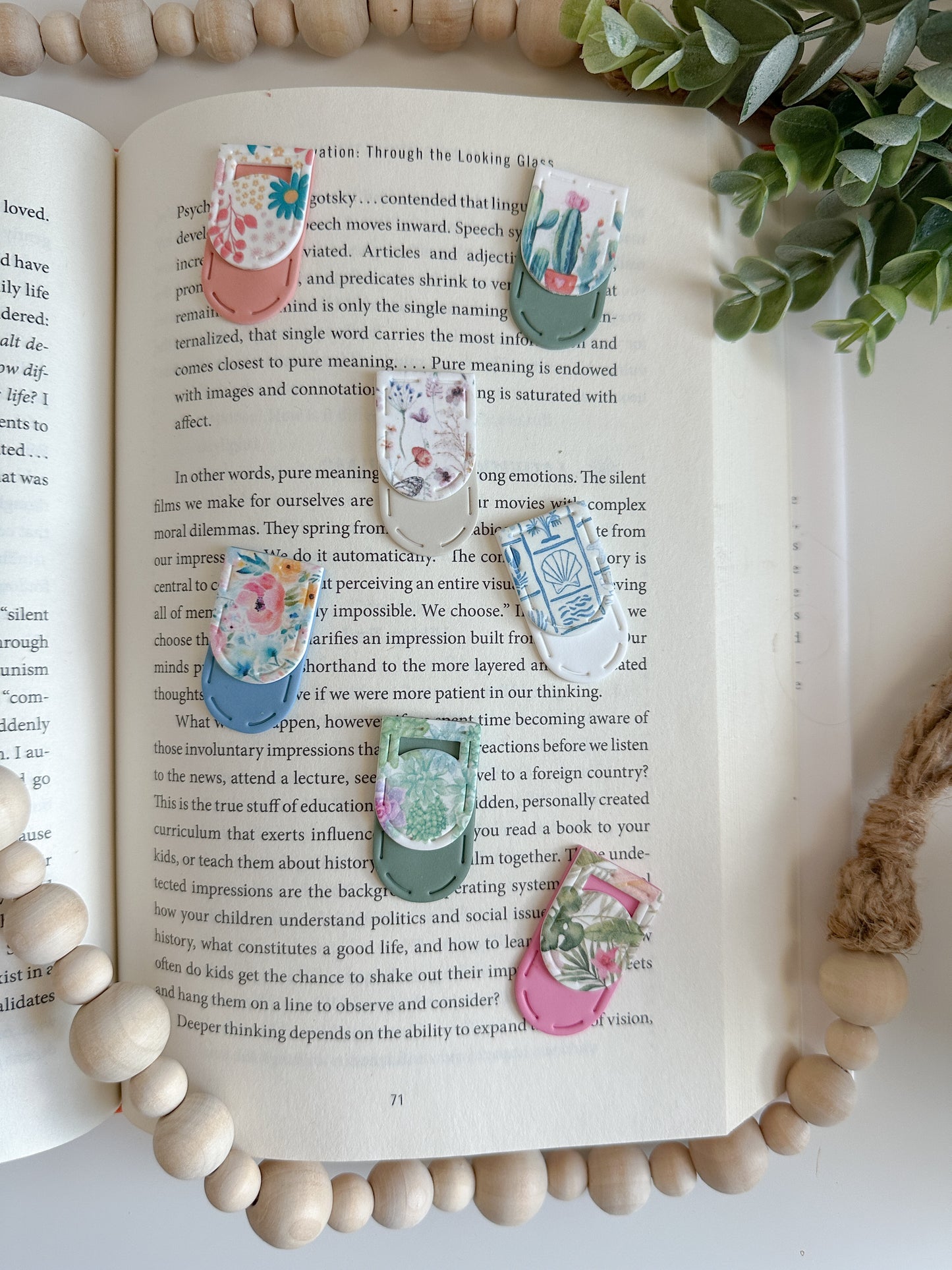 Patterned Polymer Clay  Bookmarks