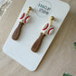 Bat & Ball Earrings (softball & baseball)