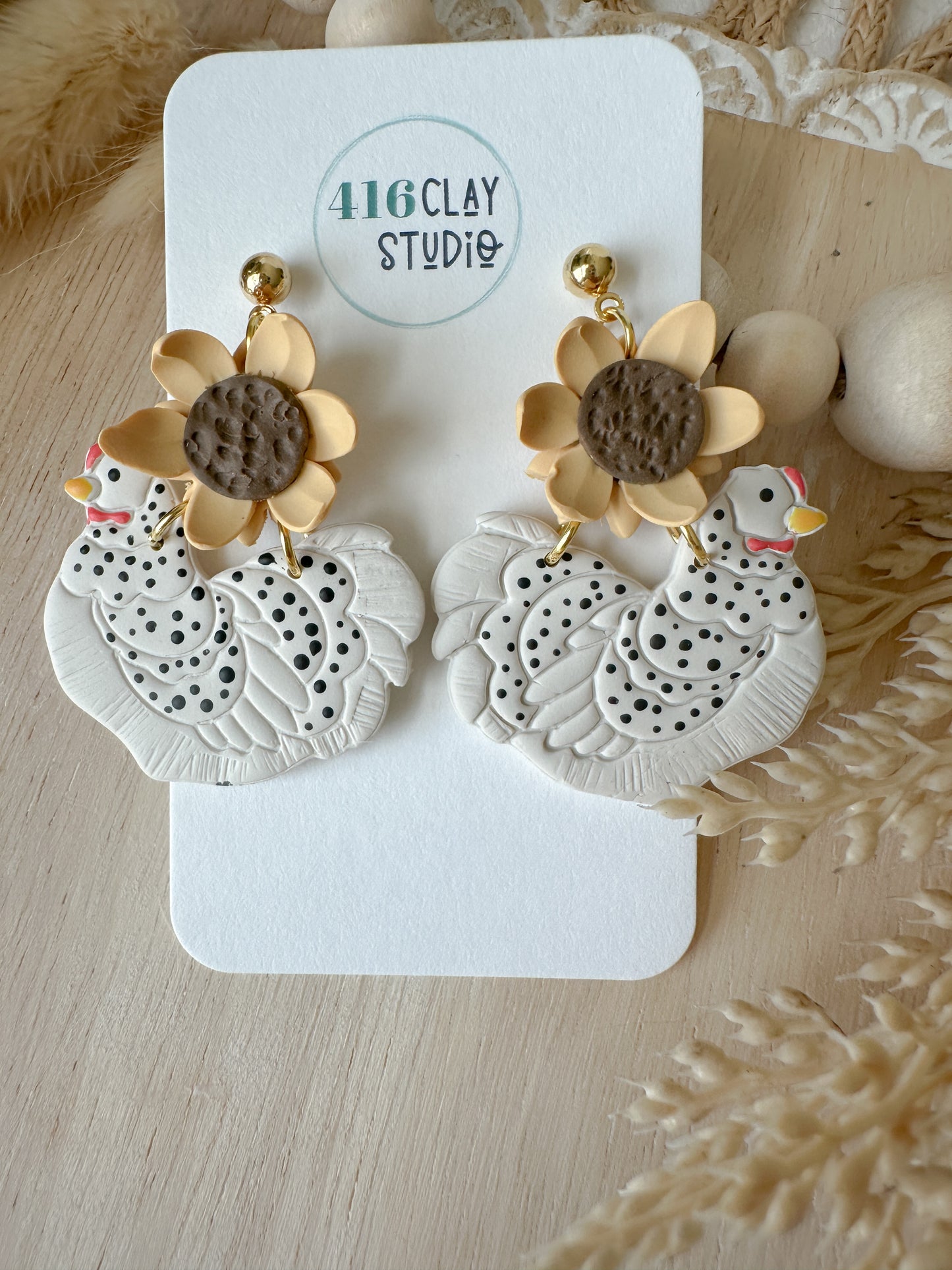 Sunflower Chickie Earrings