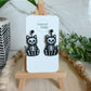 Skeleton Cat Earrings
