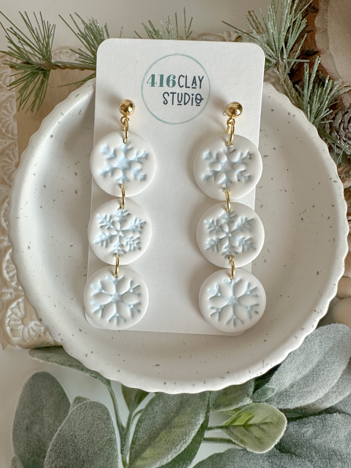 Snowflake Trio Earrings