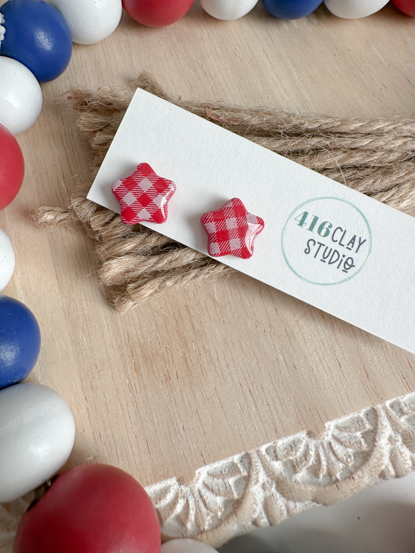 All American Charm Studs