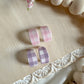 Gingham Huggie Earrings