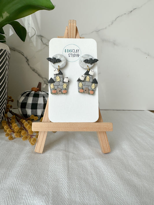 Spooky House Earrings