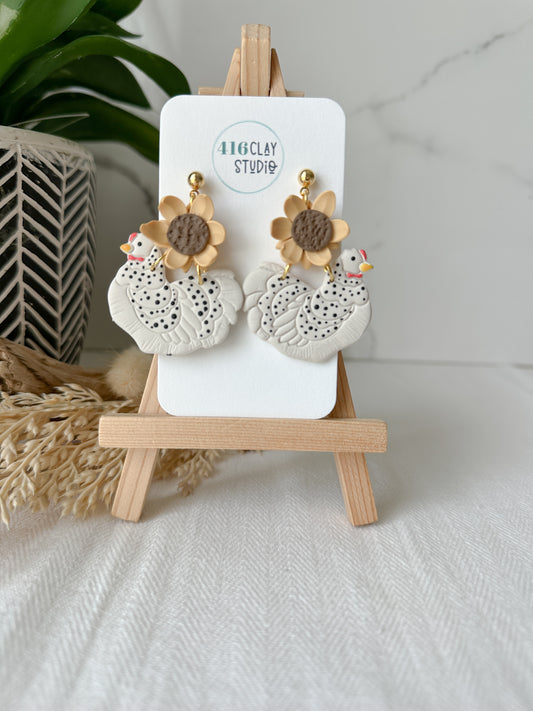 Sunflower Chickie Earrings