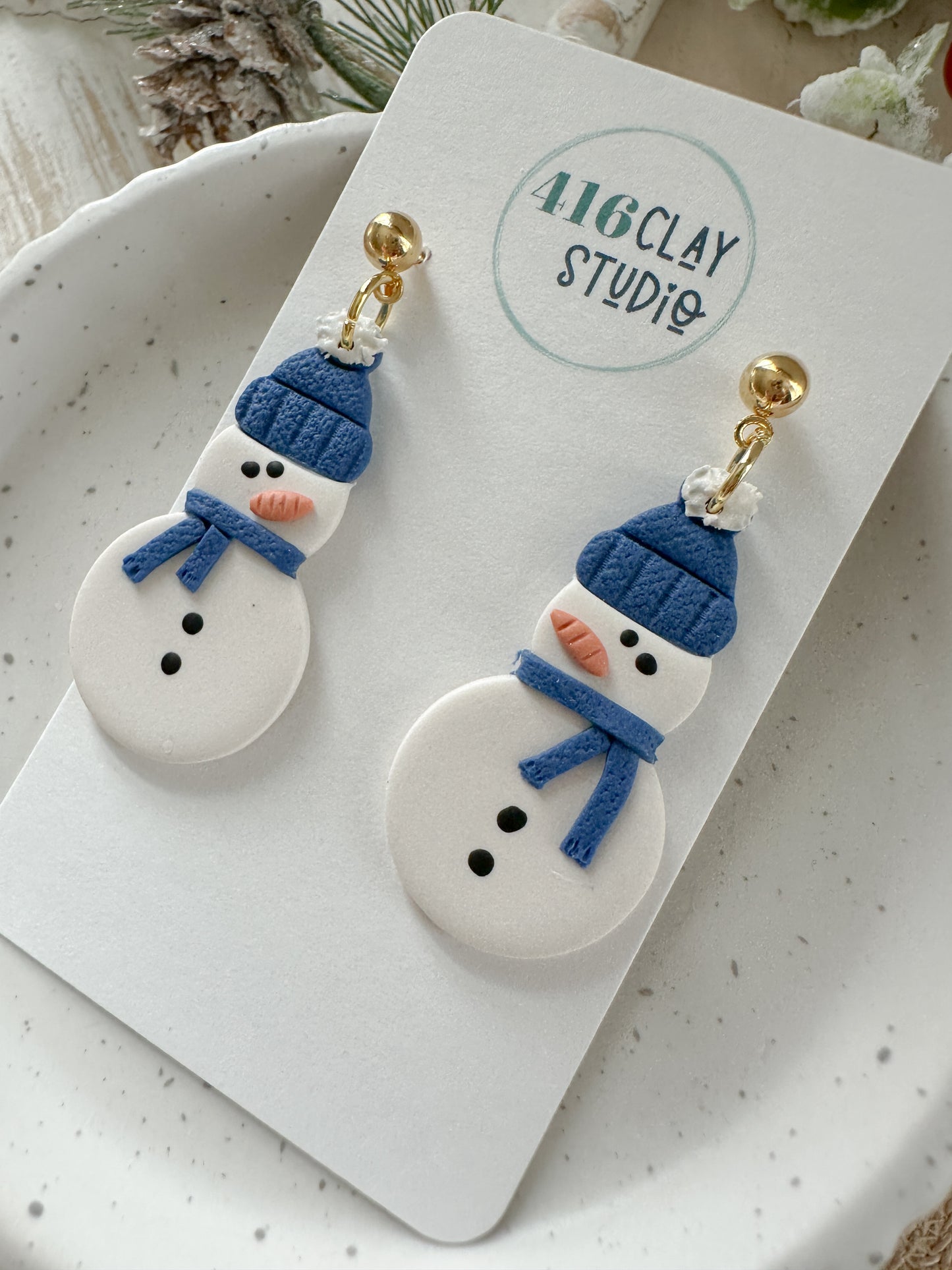 Cool Snowman Earrings