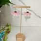 Spring Flower Hoop Earrings (Three Color Options)