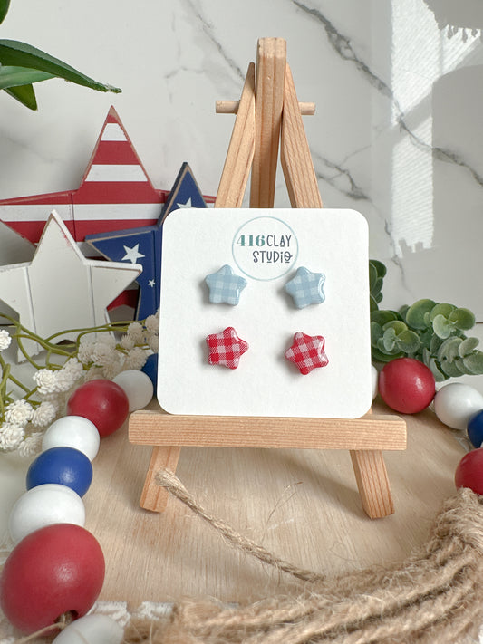 Gingham Star Stud Pack