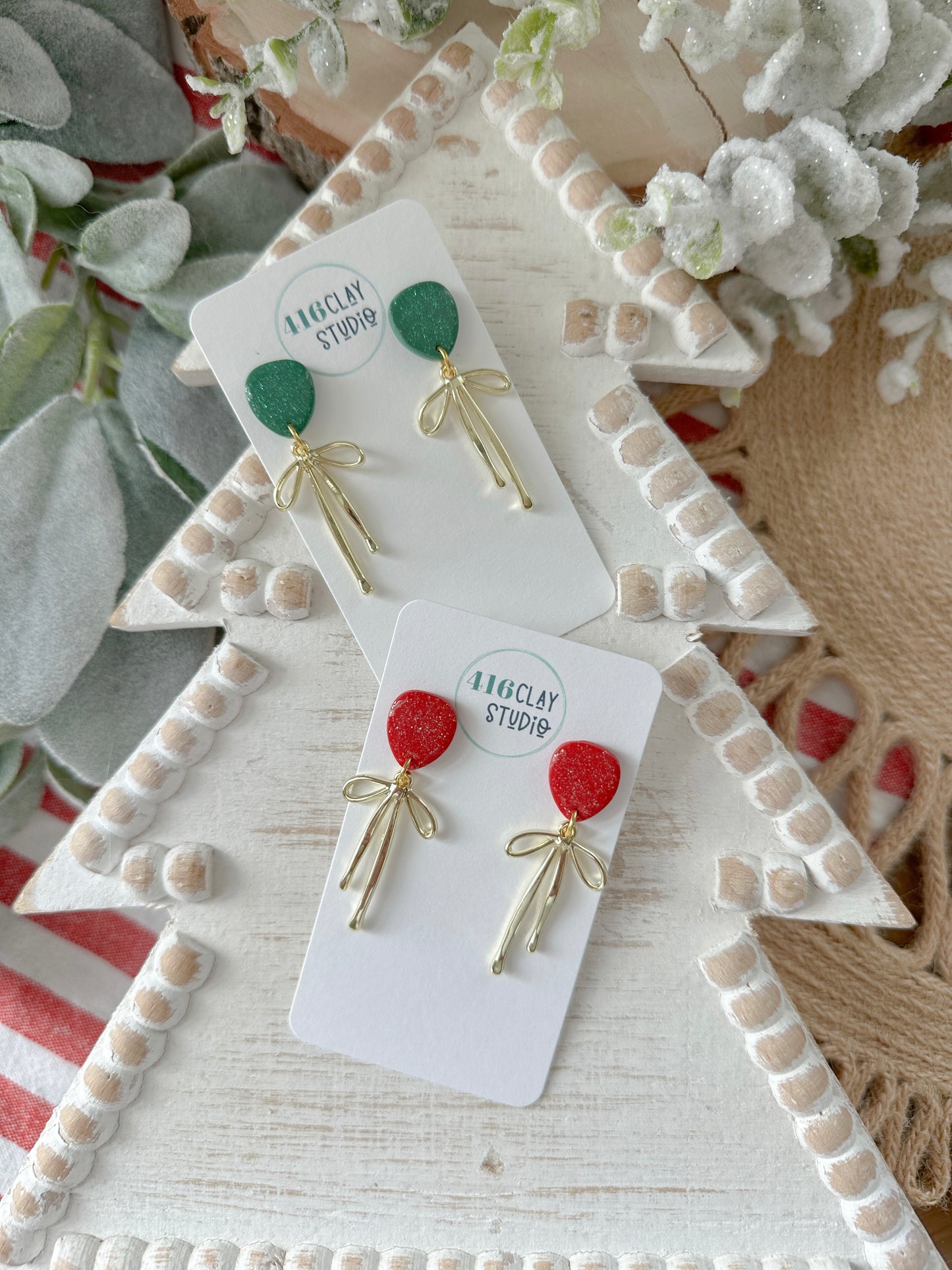 Festive Bow Earrings