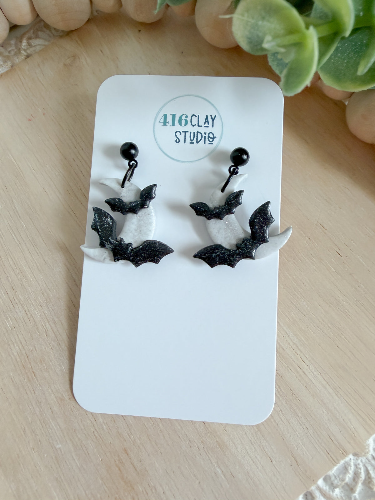 Halloween Night Moon Earrings