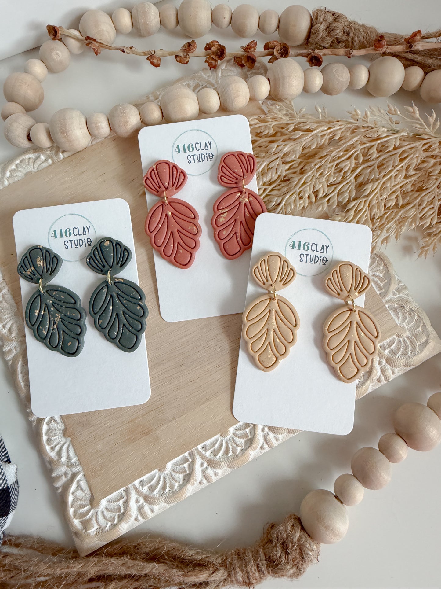 Autumn Petal Drop Earrings