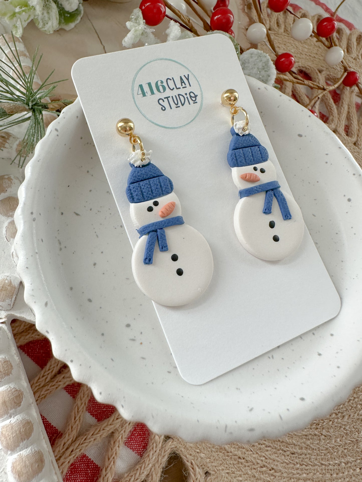 Cool Snowman Earrings